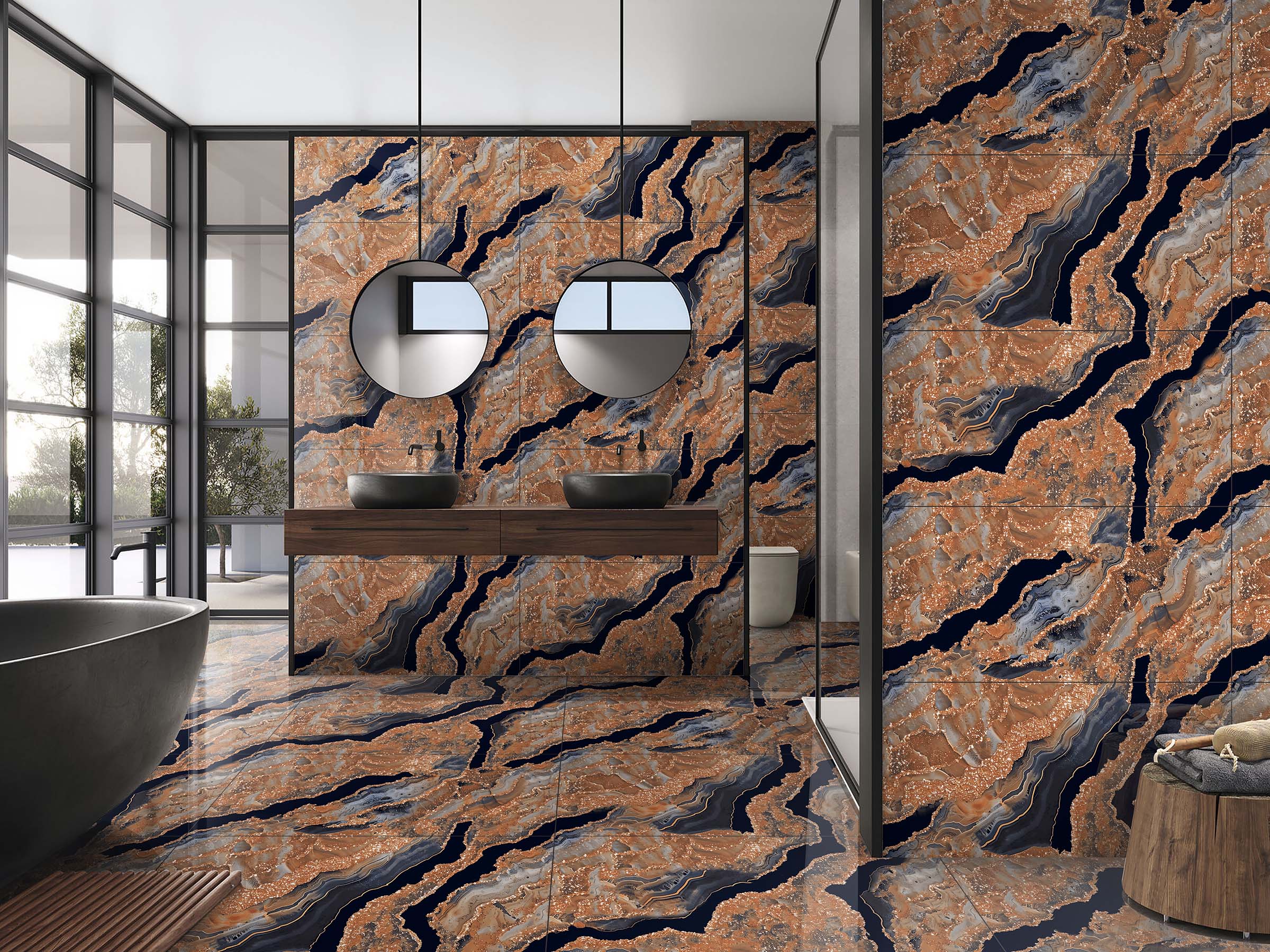 Bathroom Tiles Mockup, Bathroom Tiles Preview