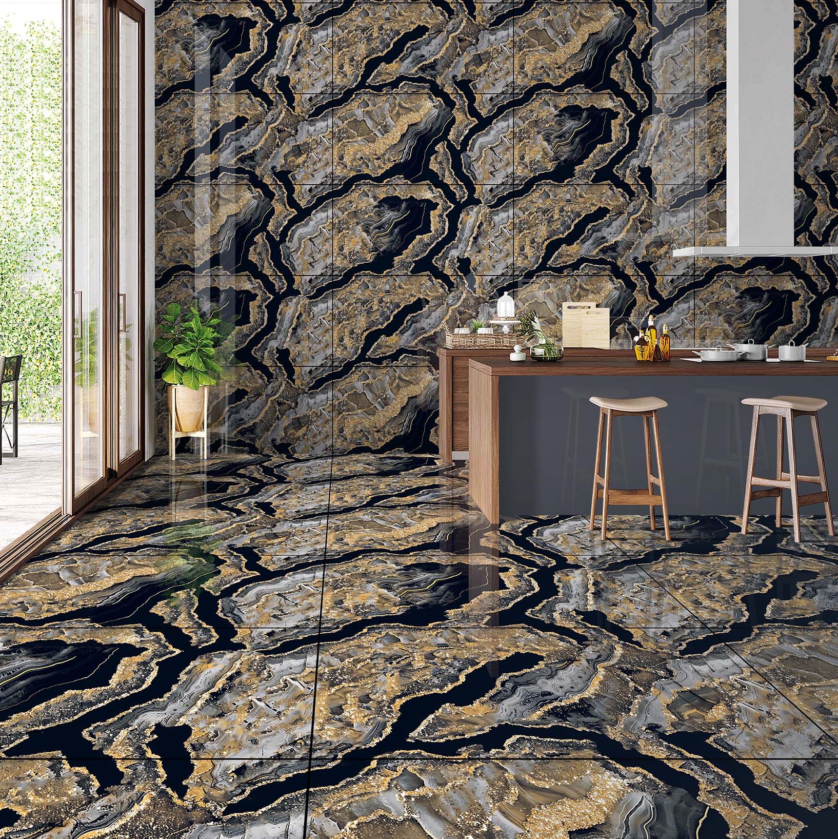 Kitchen Tiles Mockup, Kitchen Tiles Preview