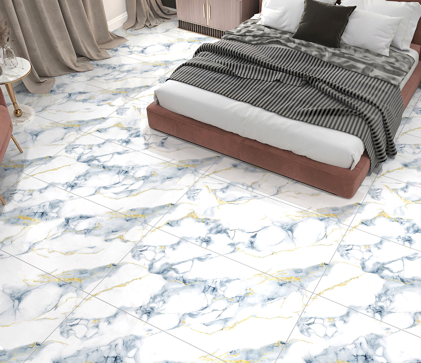 Bedroom Tiles Mockup, Bedroom Tiles Preview