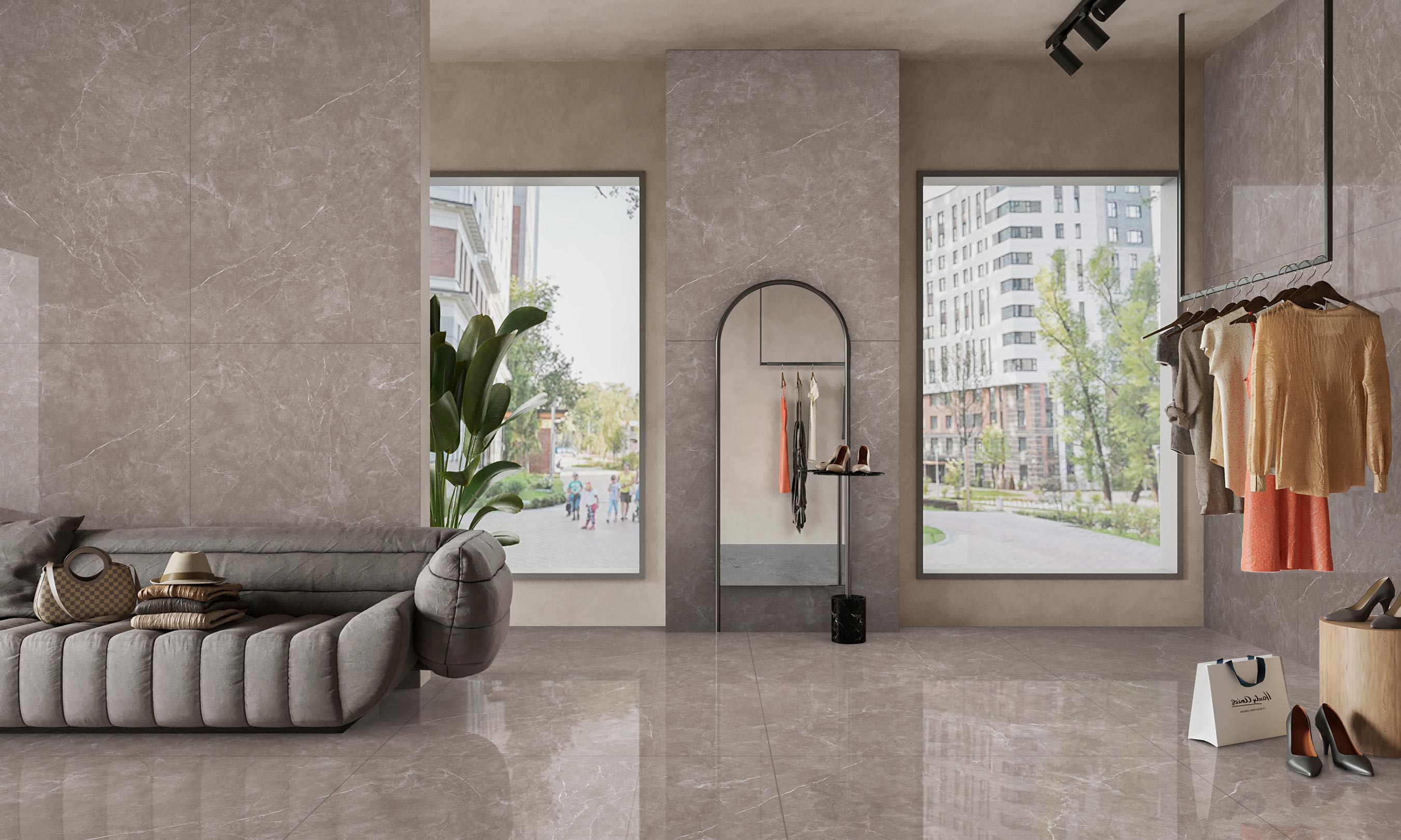 Showroom Tiles Mockup, Showroom Tiles Preview