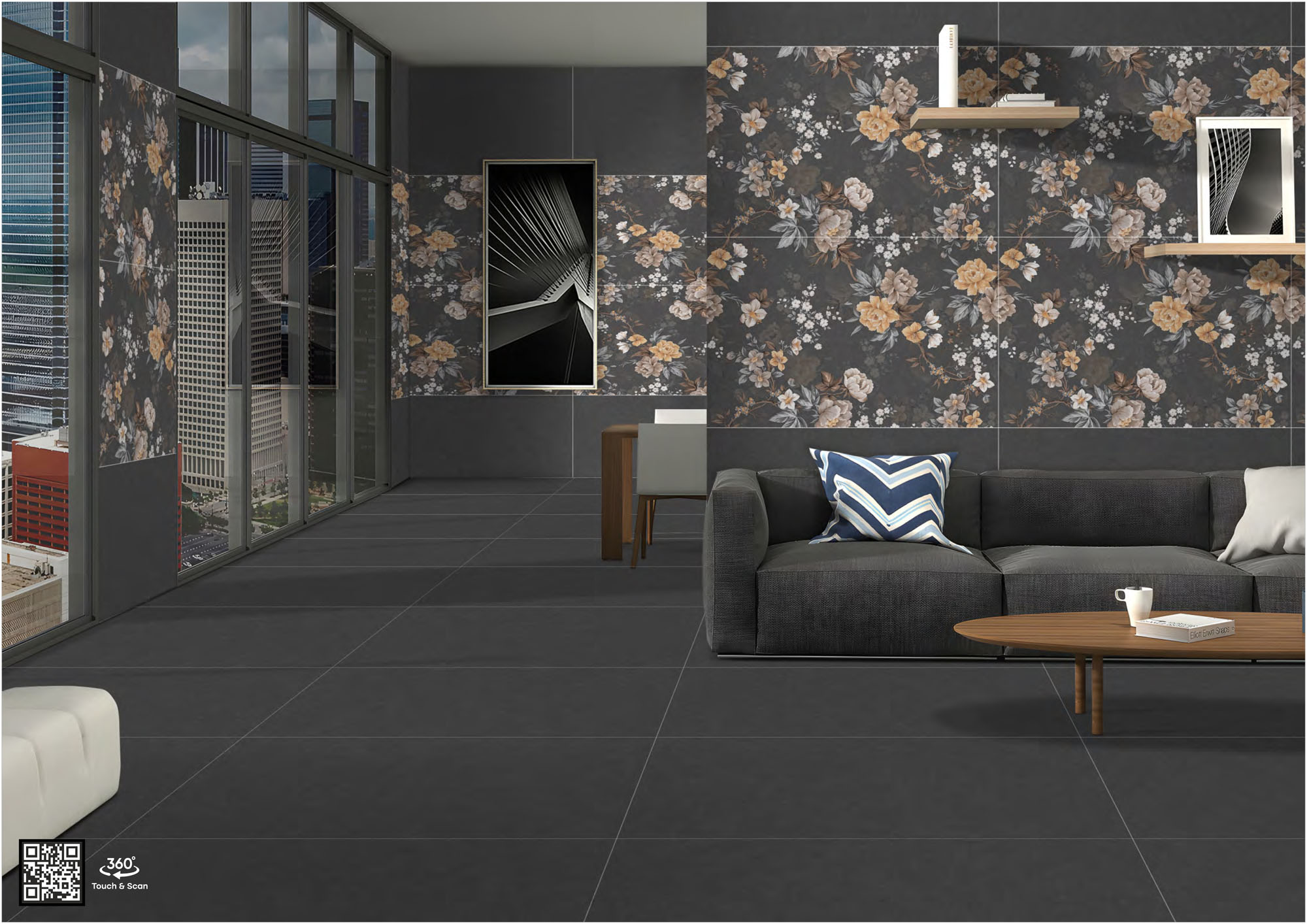 Living Room Tiles Mockup, Living Room Tiles Preview
