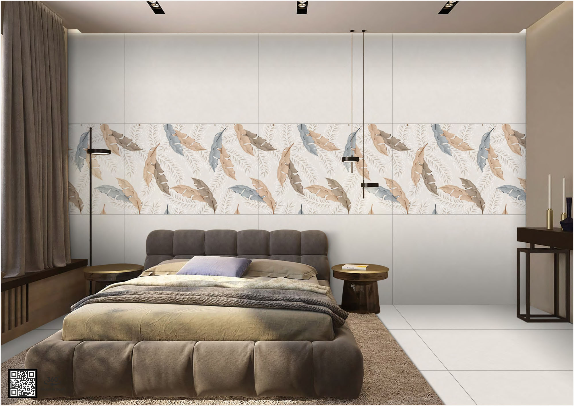 Bedroom Tiles Mockup, Bedroom Tiles Preview