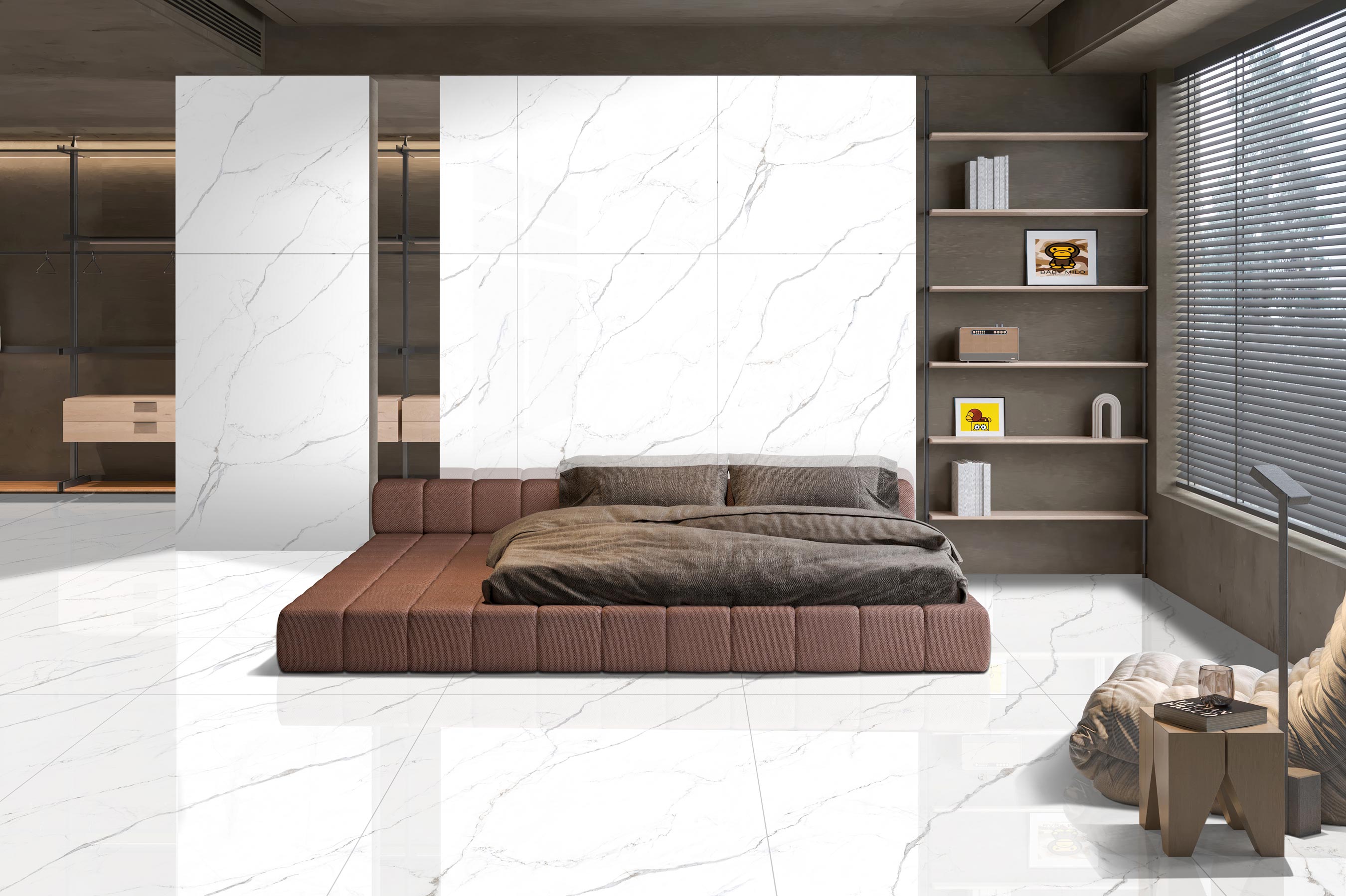 Bedroom Tiles Mockup, Bedroom Tiles Preview
