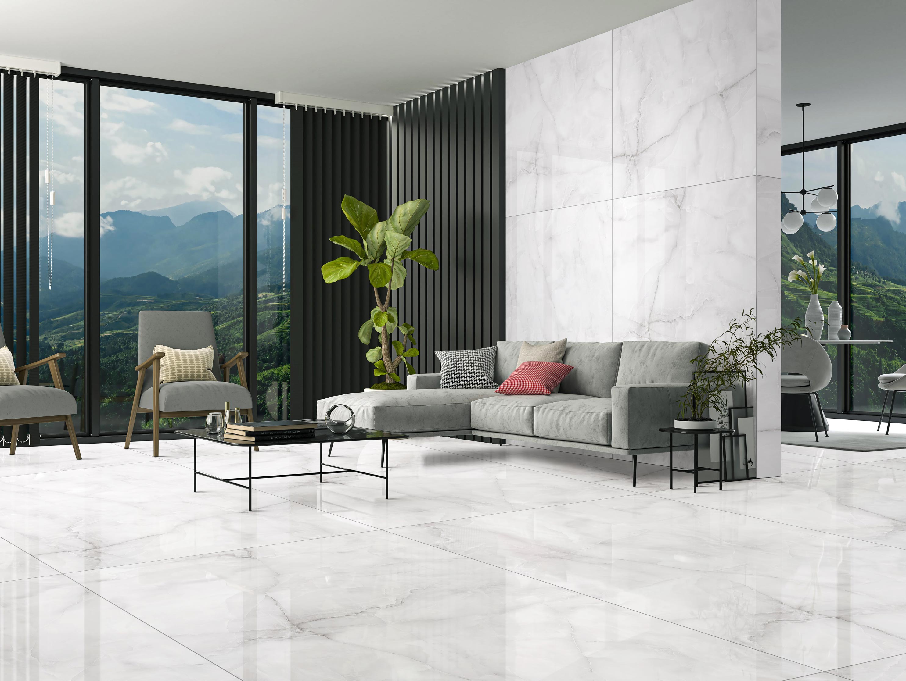 Living Room Tiles Mockup, Living Room Tiles Preview