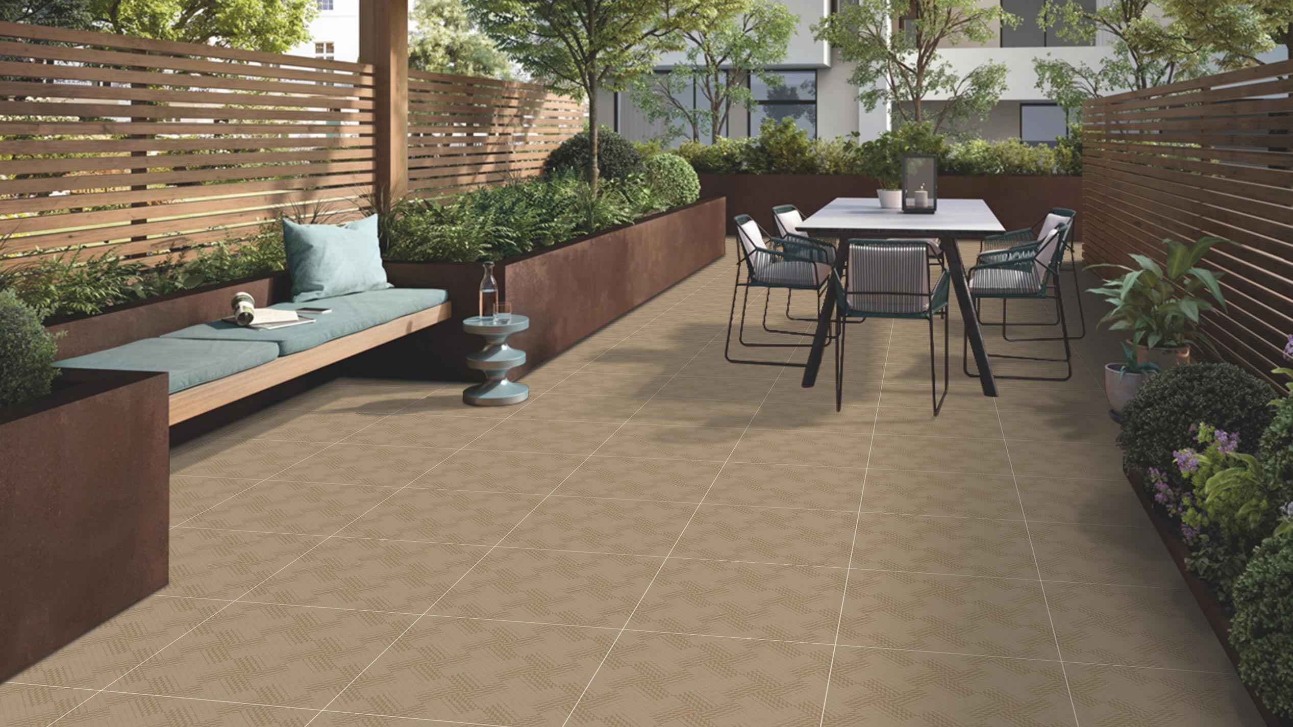 Outdoor Tiles Mockup, Outdoor Tiles Preview