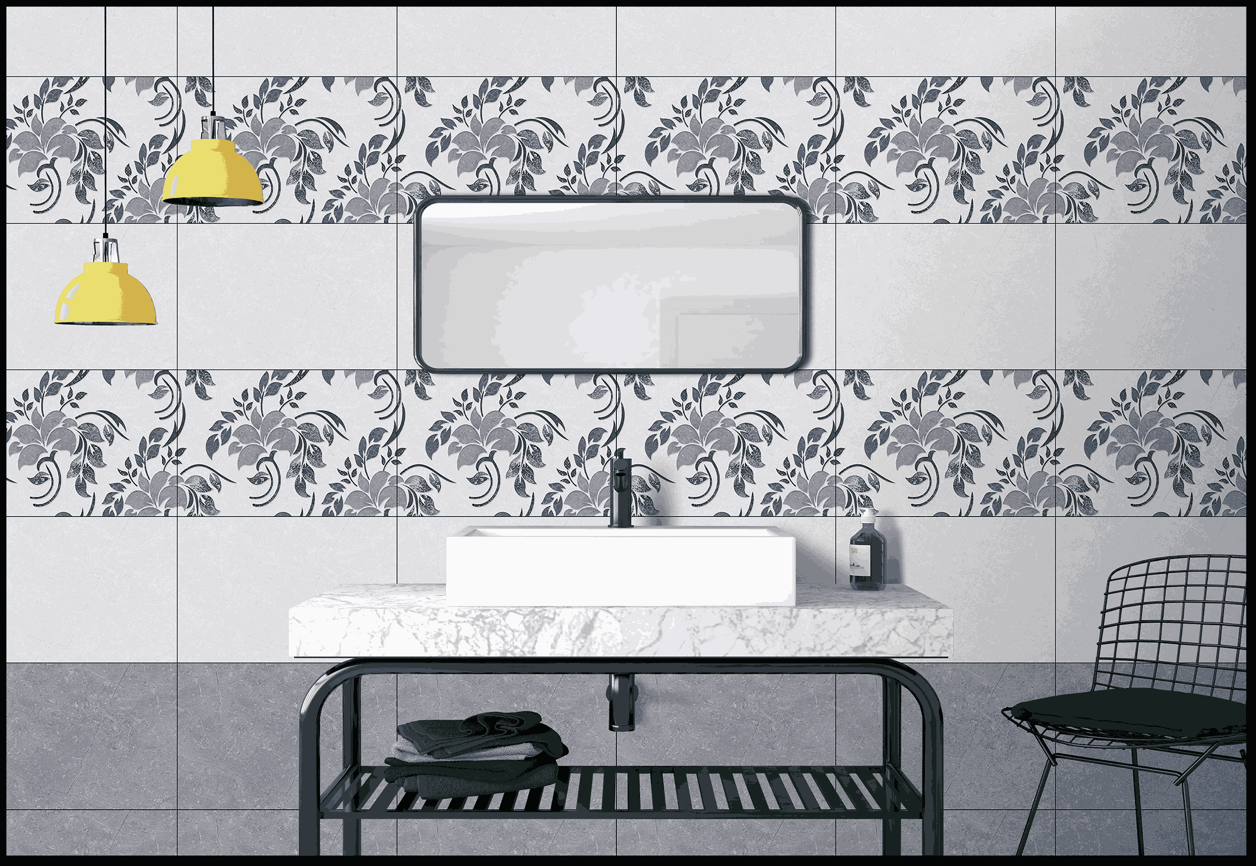 Bathroom Tiles Mockup, Bathroom Tiles Preview
