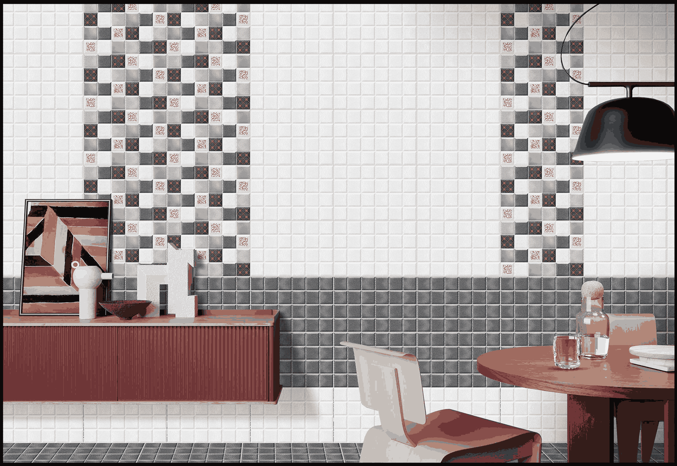 Kitchen Tiles Mockup, Kitchen Tiles Preview