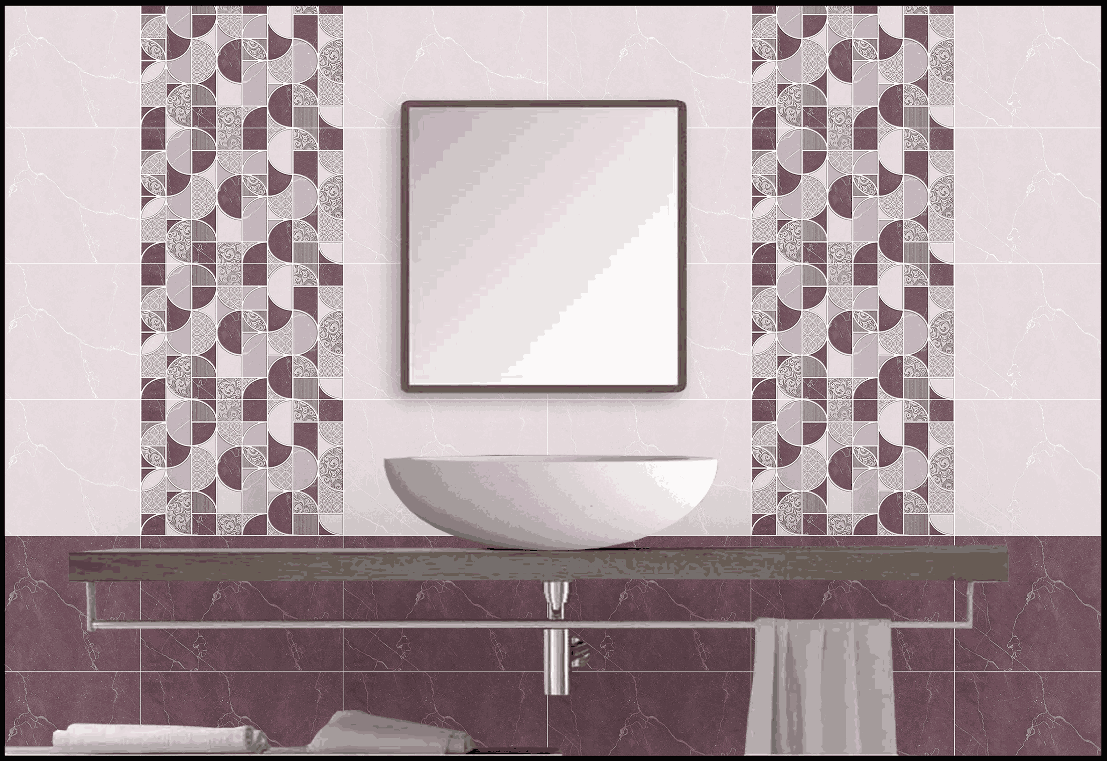 Bathroom Tiles Mockup, Bathroom Tiles Preview