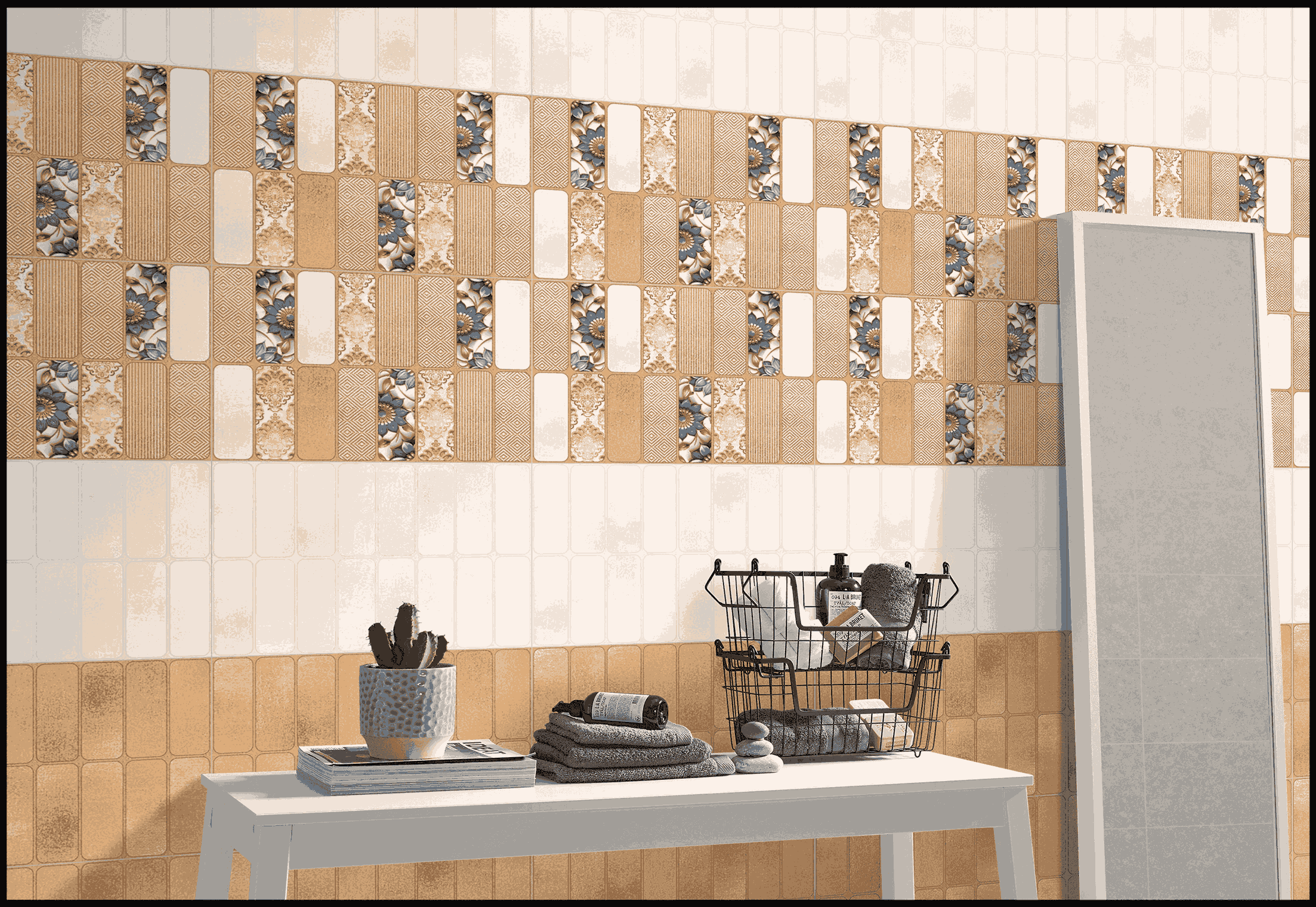 Bathroom Tiles Mockup, Bathroom Tiles Preview