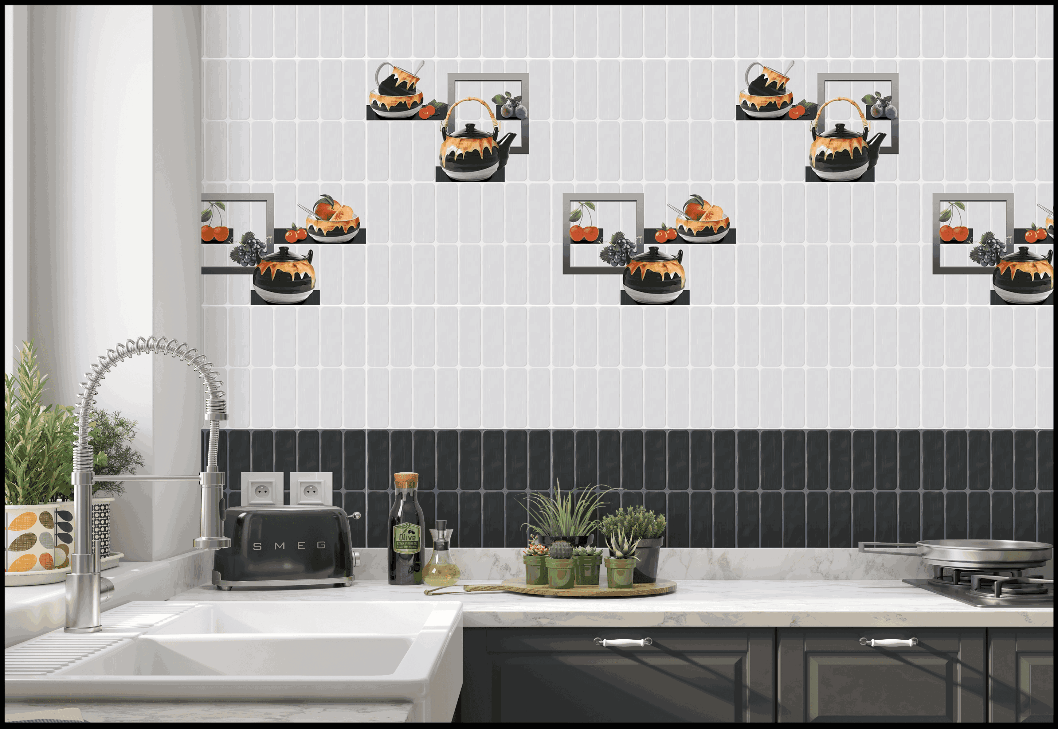 Kitchen Tiles Mockup, Kitchen Tiles Preview
