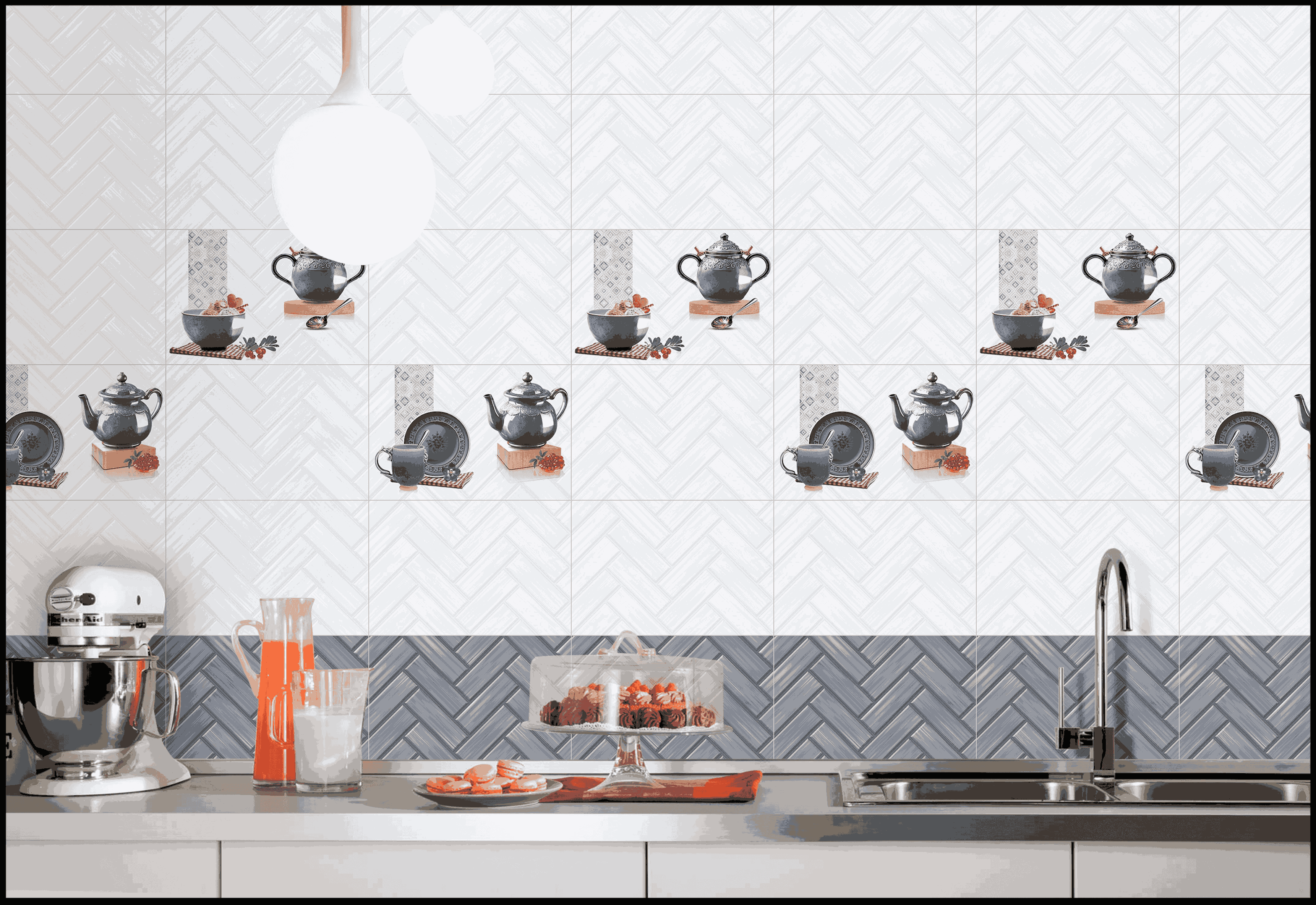 Kitchen Tiles Mockup, Kitchen Tiles Preview