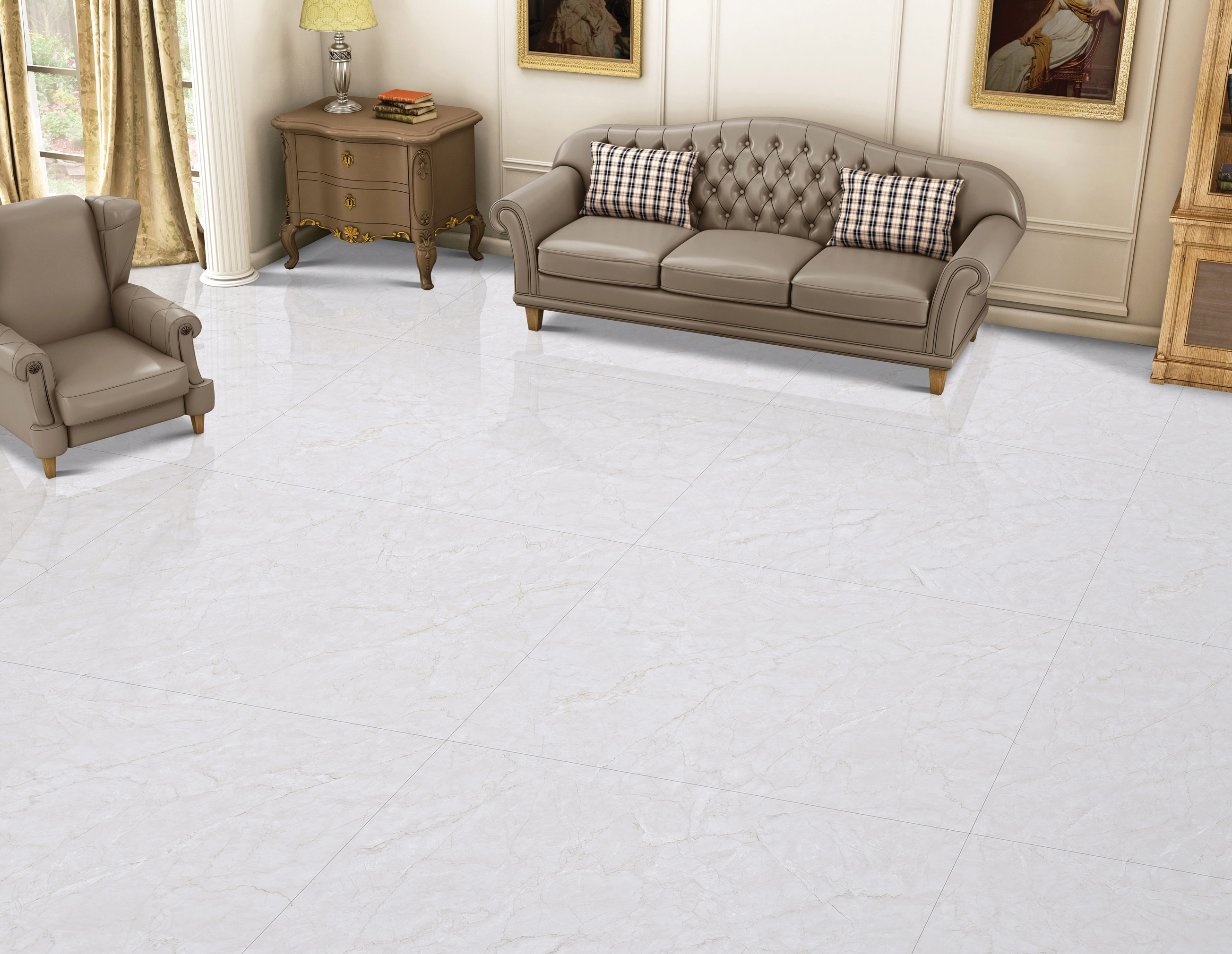 Living Room Tiles Mockup, Living Room Tiles Preview
