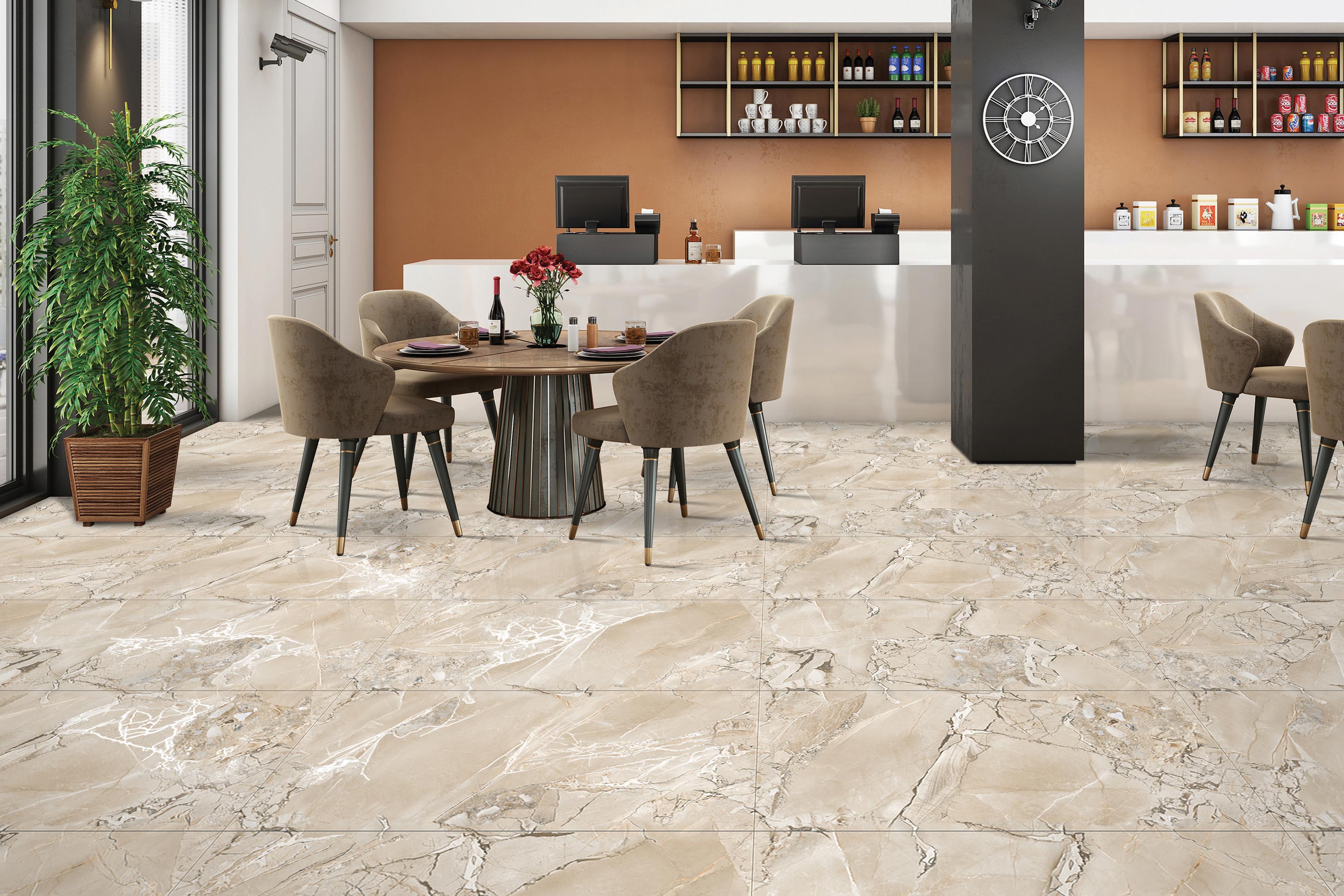 Living Room Tiles Mockup, Living Room Tiles Preview