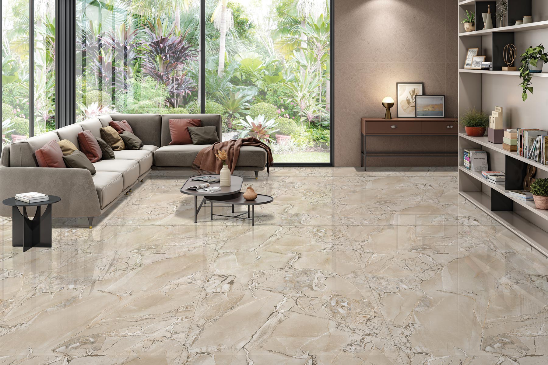 Living Room Tiles Mockup, Living Room Tiles Preview