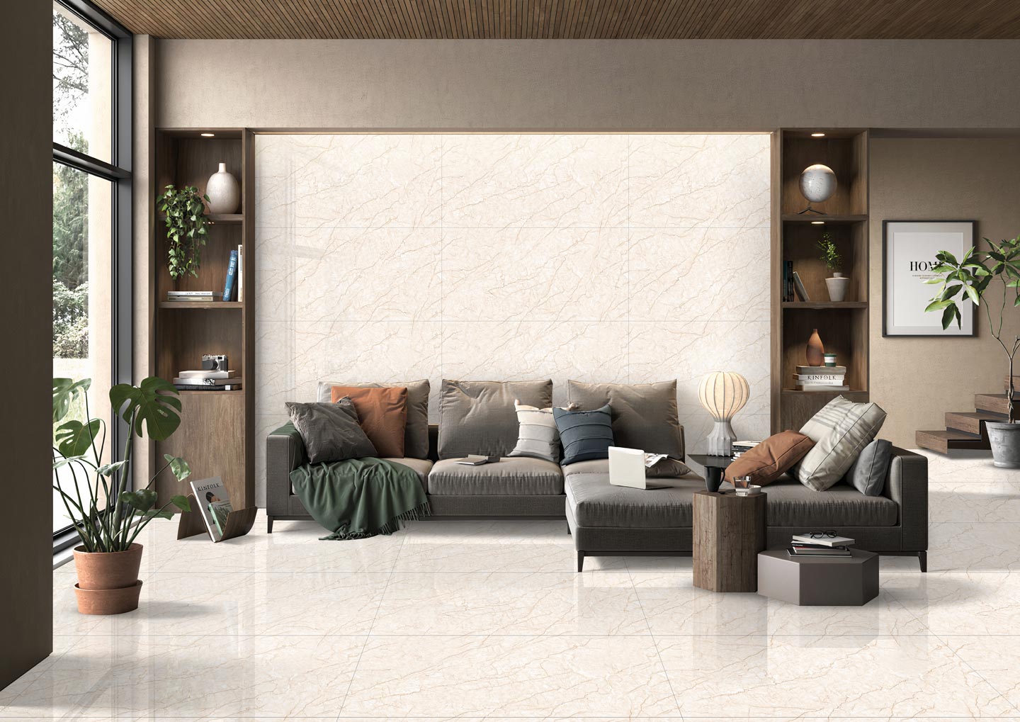Living Room Tiles Mockup, Living Room Tiles Preview