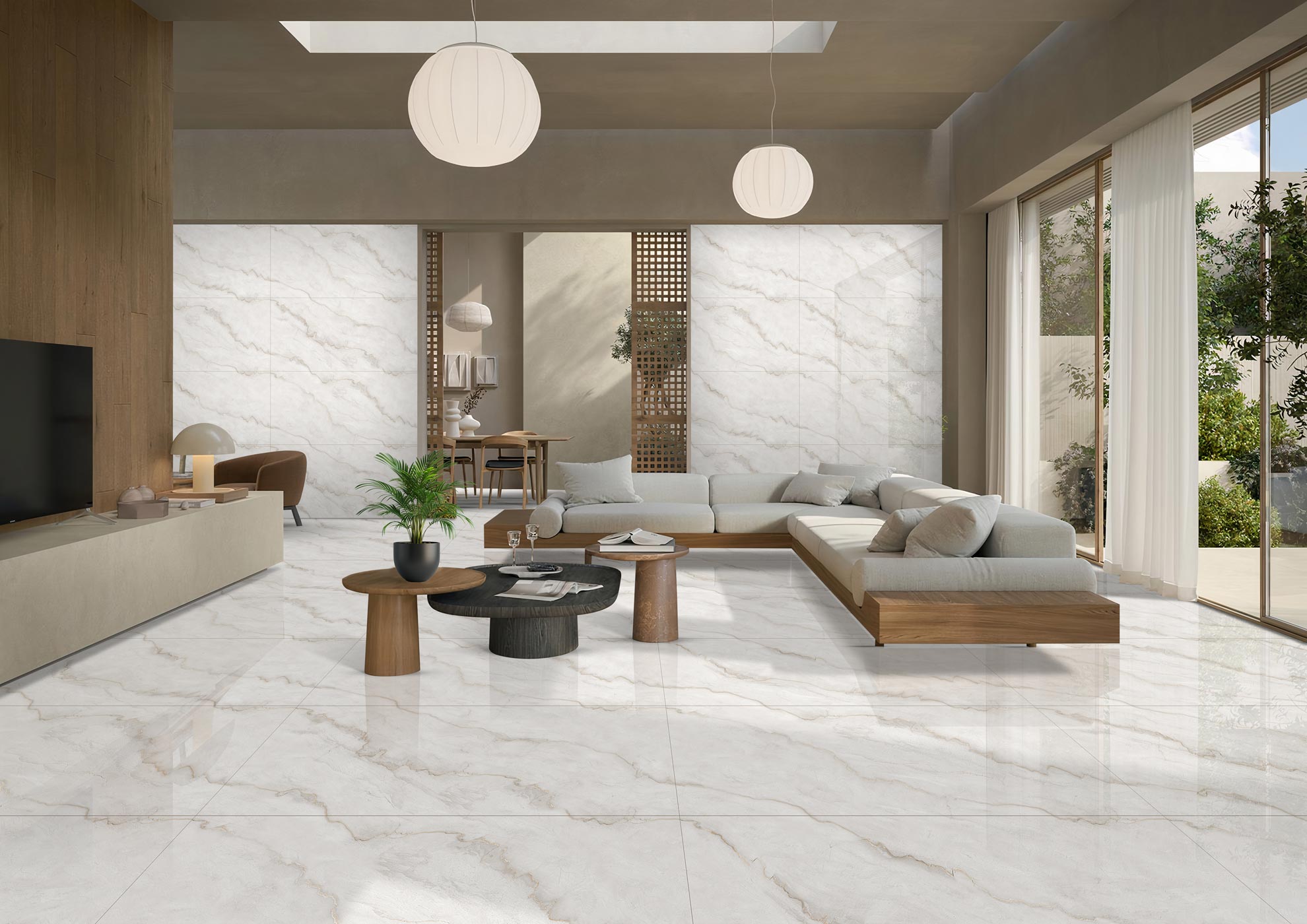 Living Room Tiles Mockup, Living Room Tiles Preview
