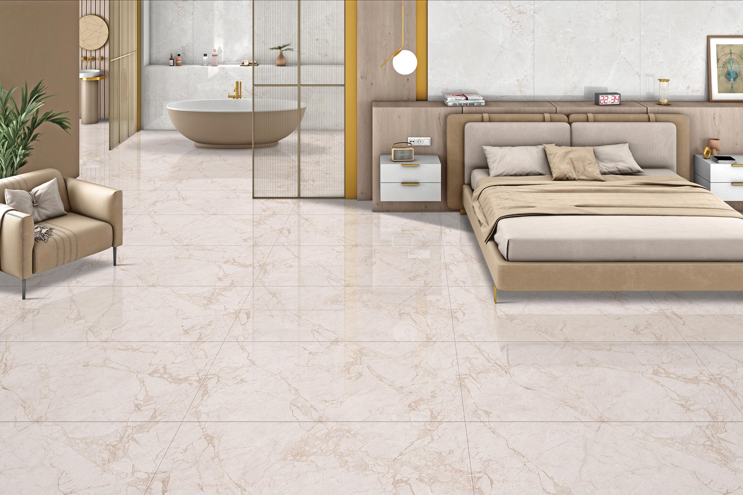 Bedroom Tiles Mockup, Bedroom Tiles Preview
