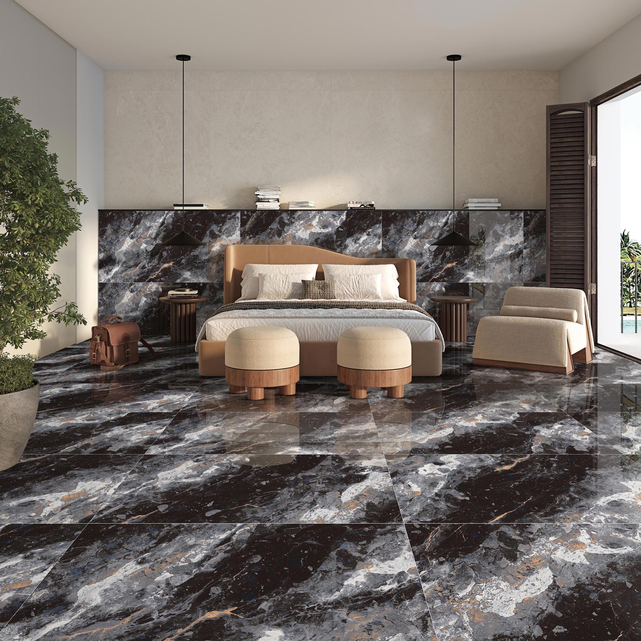 Bedroom Tiles Mockup, Bedroom Tiles Preview