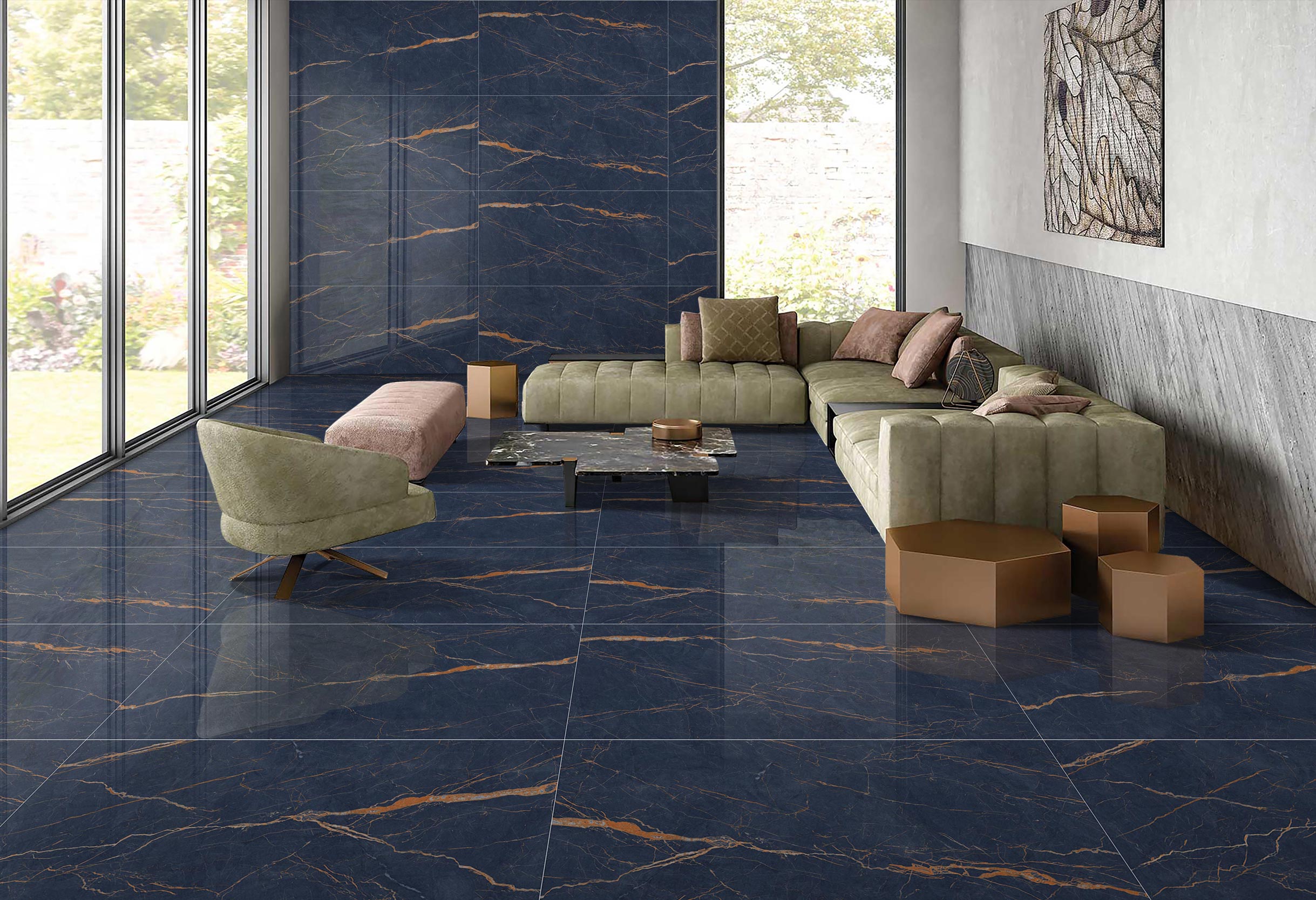 Living Room Tiles Mockup, Living Room Tiles Preview