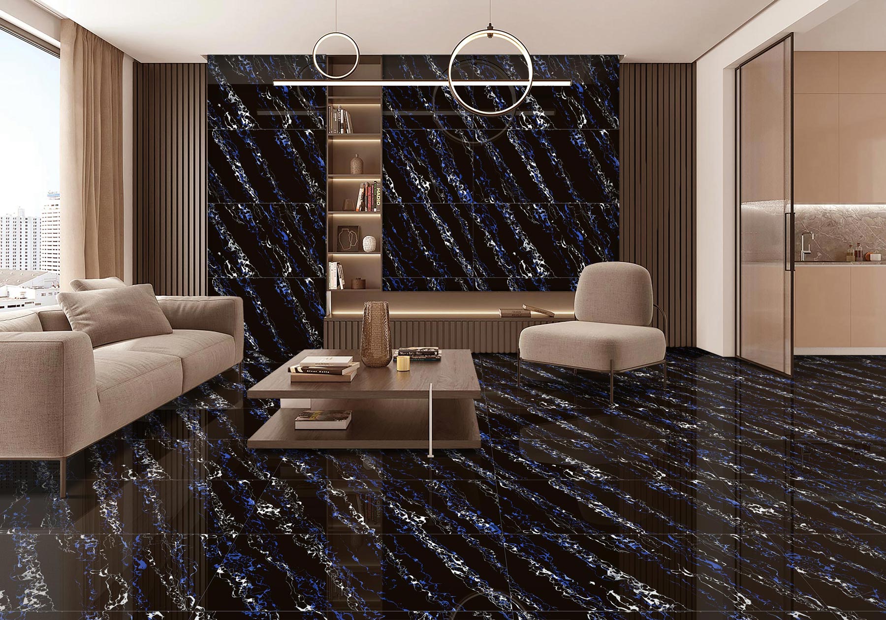 Living Room Tiles Mockup, Living Room Tiles Preview