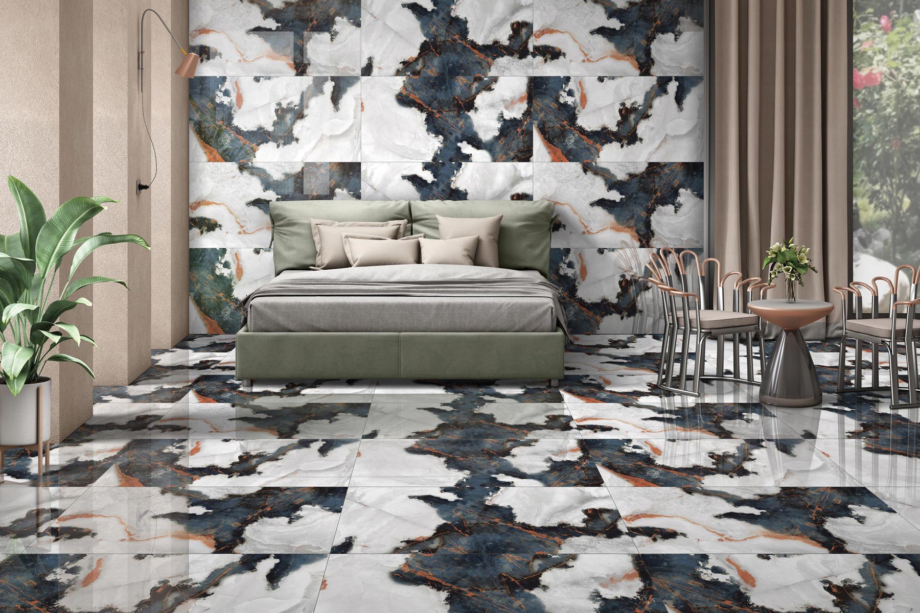 Bedroom Tiles Mockup, Bedroom Tiles Preview