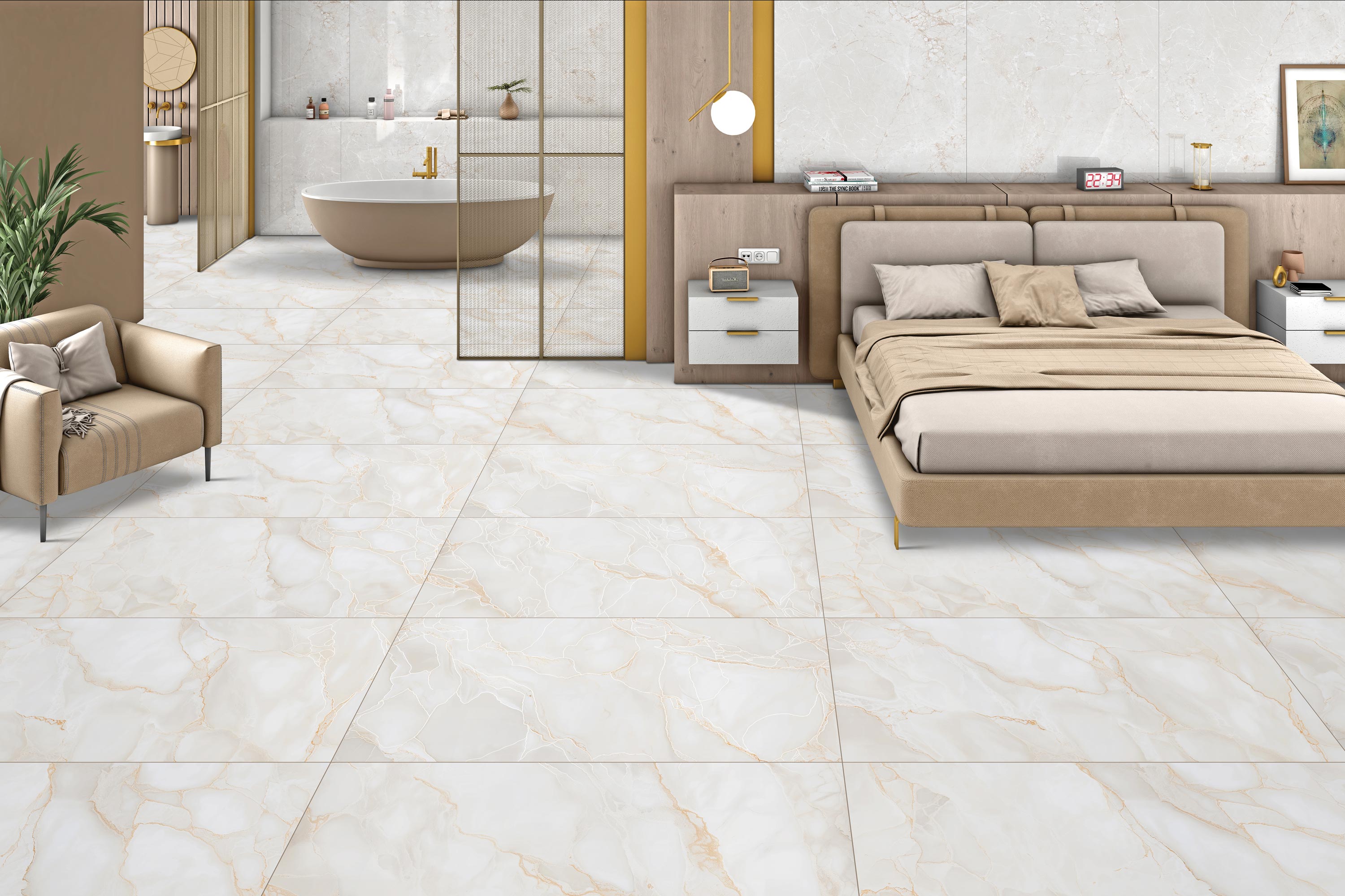 Bedroom Tiles Mockup, Bedroom Tiles Preview