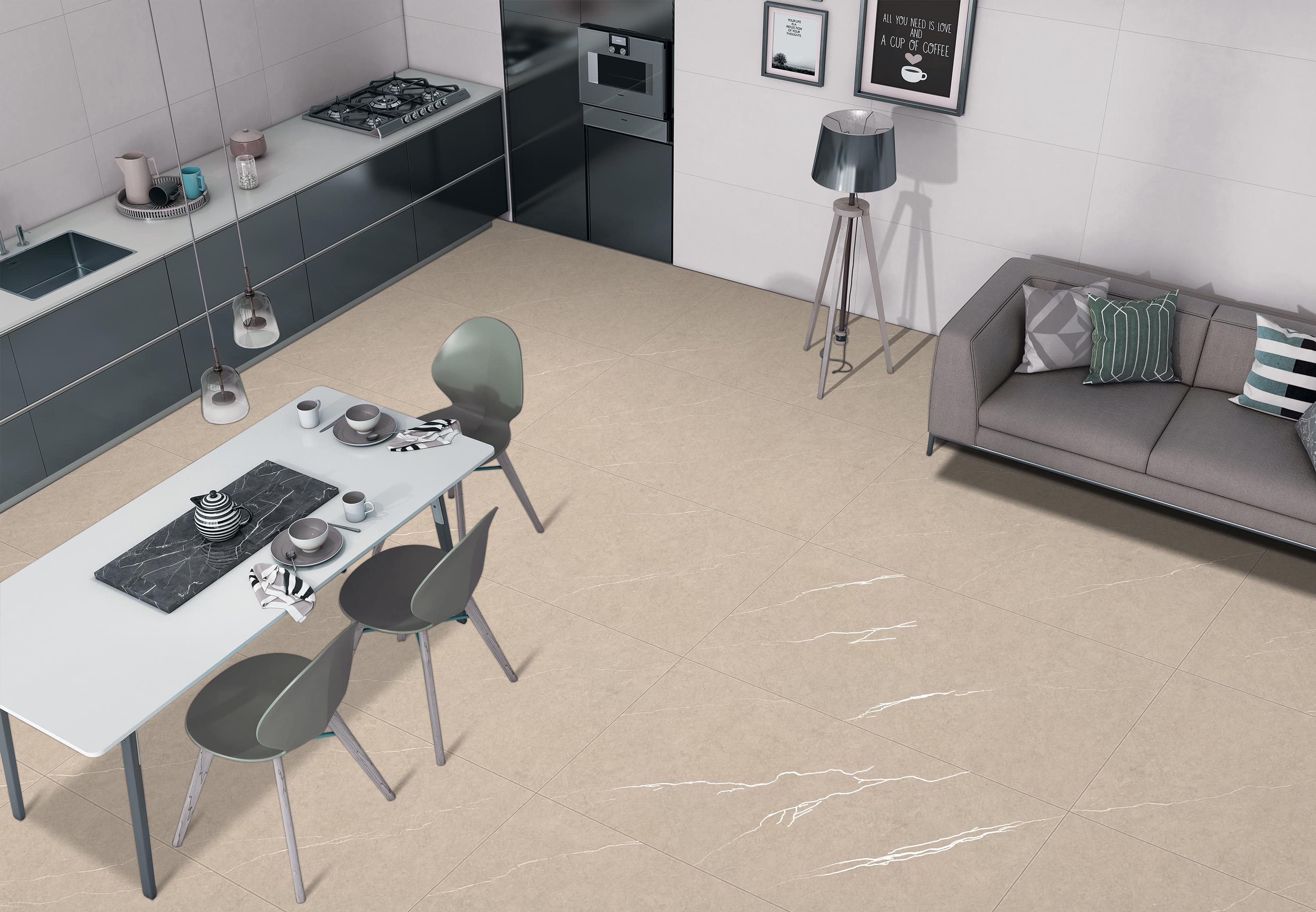 Kitchen Tiles Mockup, Kitchen Tiles Preview