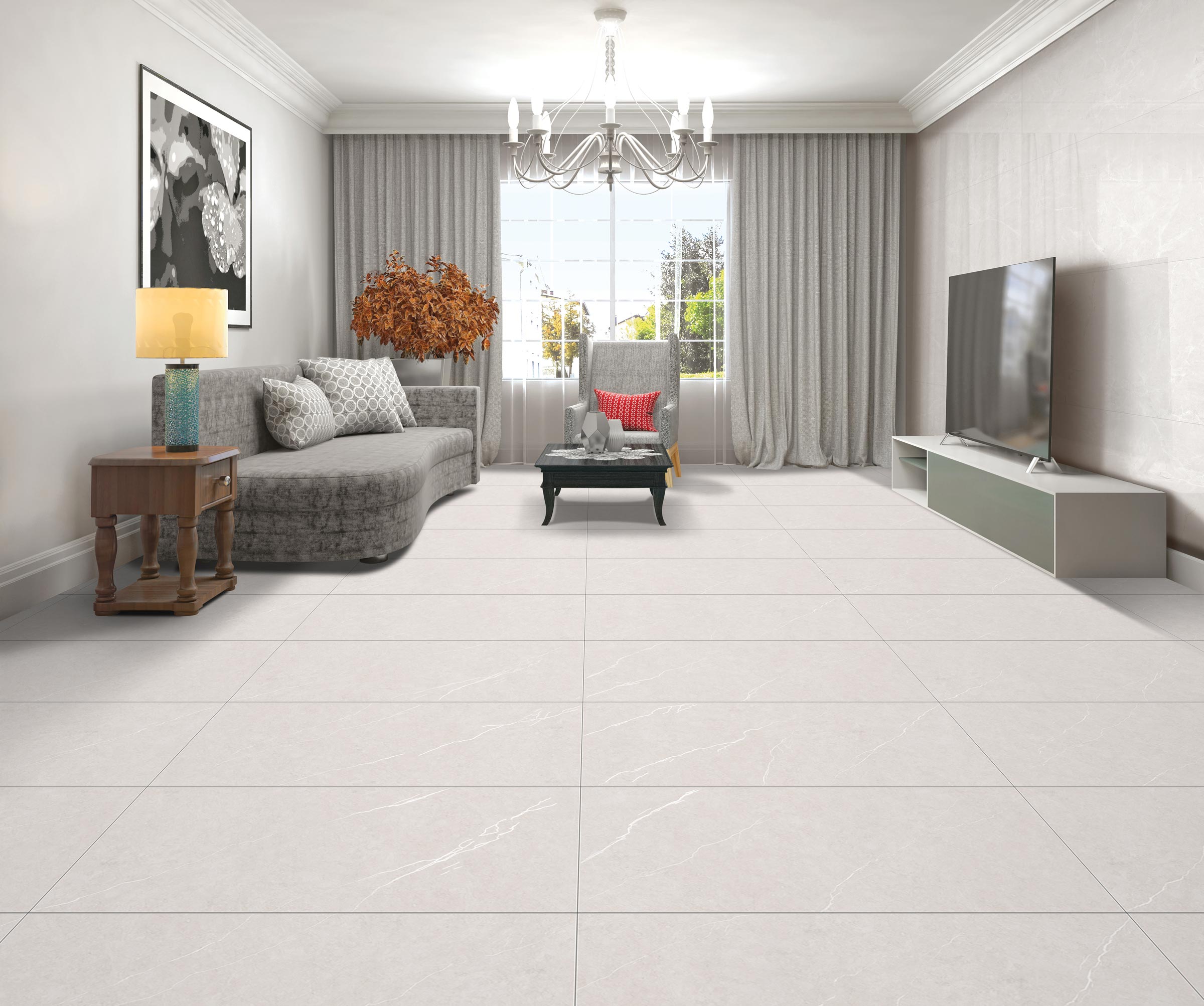 Living Room Tiles Mockup, Living Room Tiles Preview