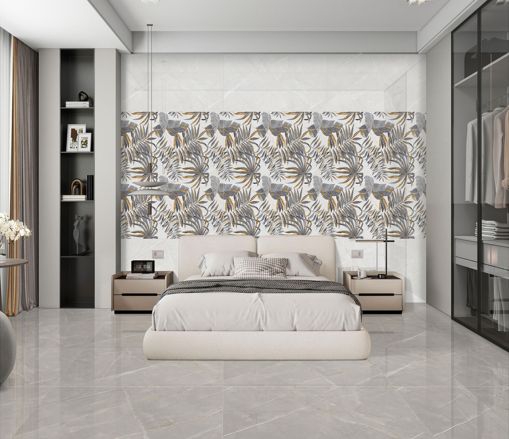 Bedroom Tiles Mockup, Bedroom Tiles Preview