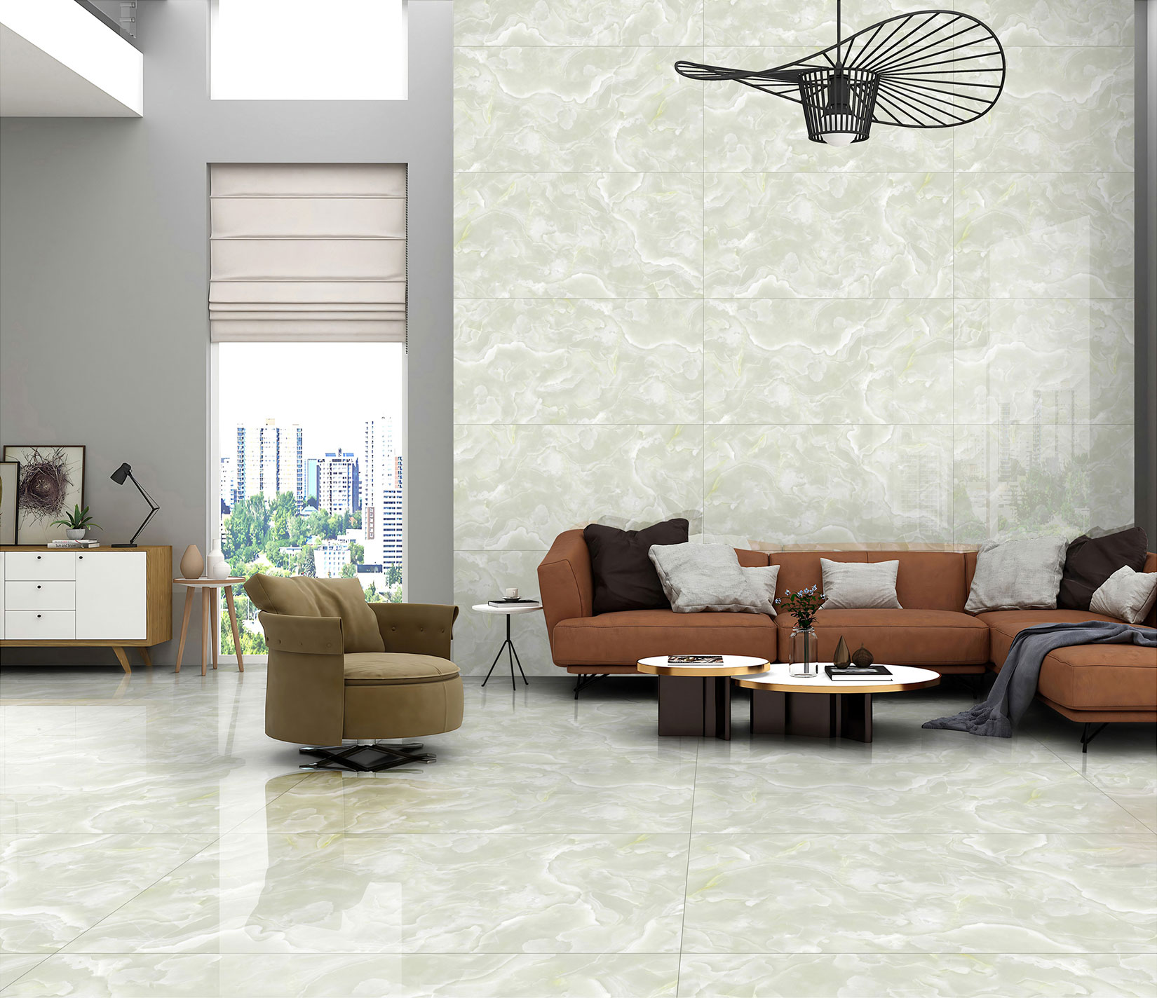 Living Room Tiles Mockup, Living Room Tiles Preview