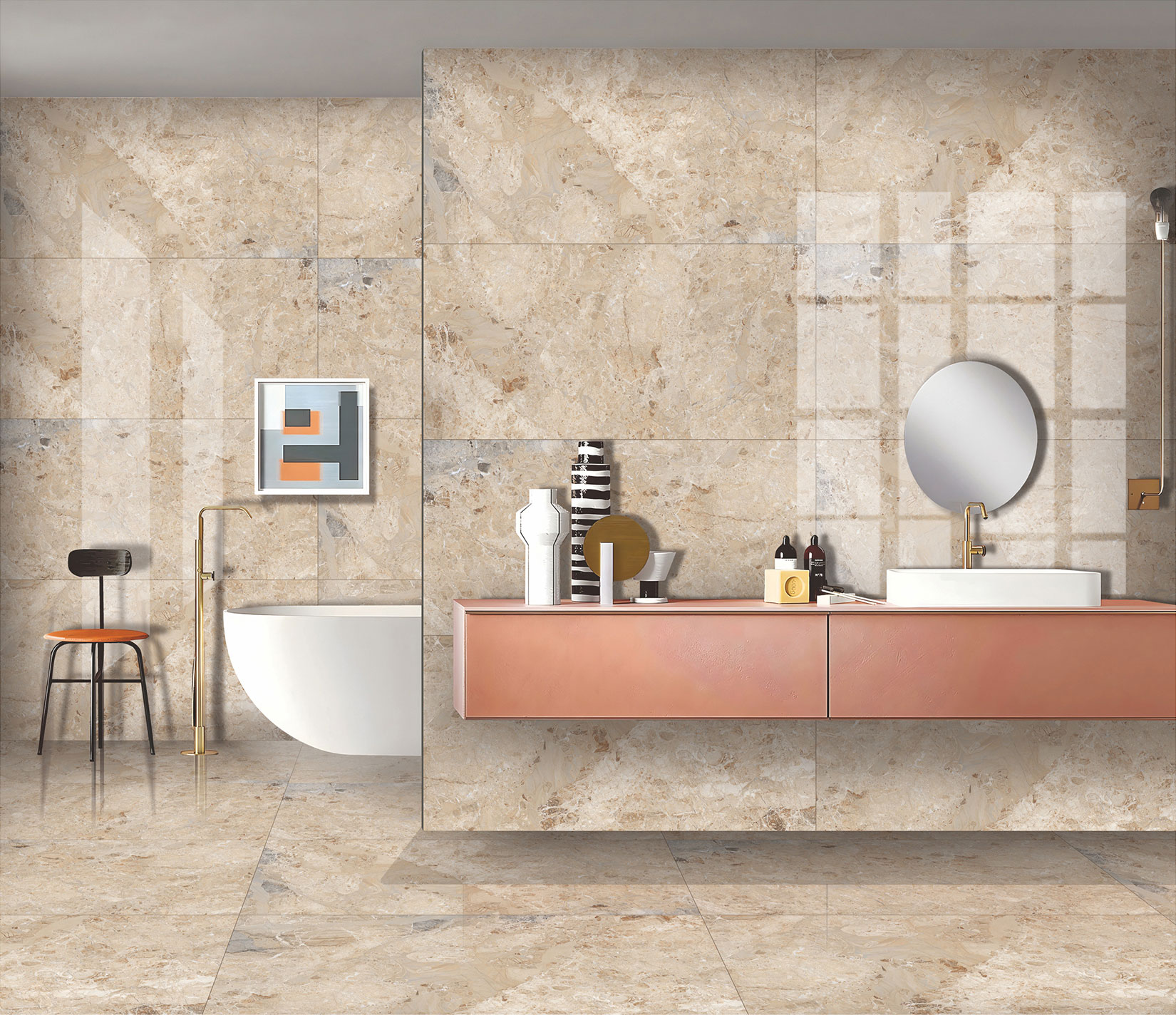 Bathroom Tiles Mockup, Bathroom Tiles Preview