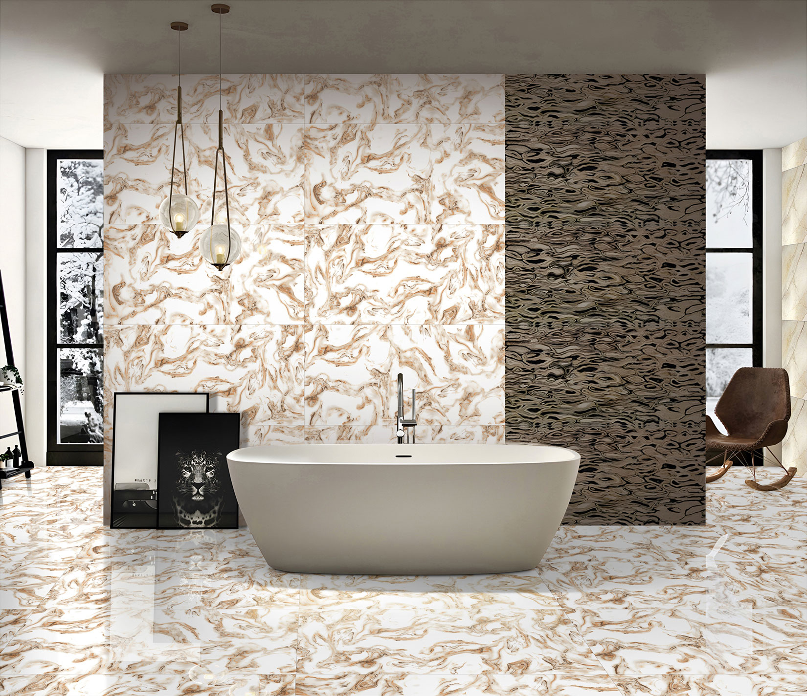 Bathroom Tiles Mockup, Bathroom Tiles Preview