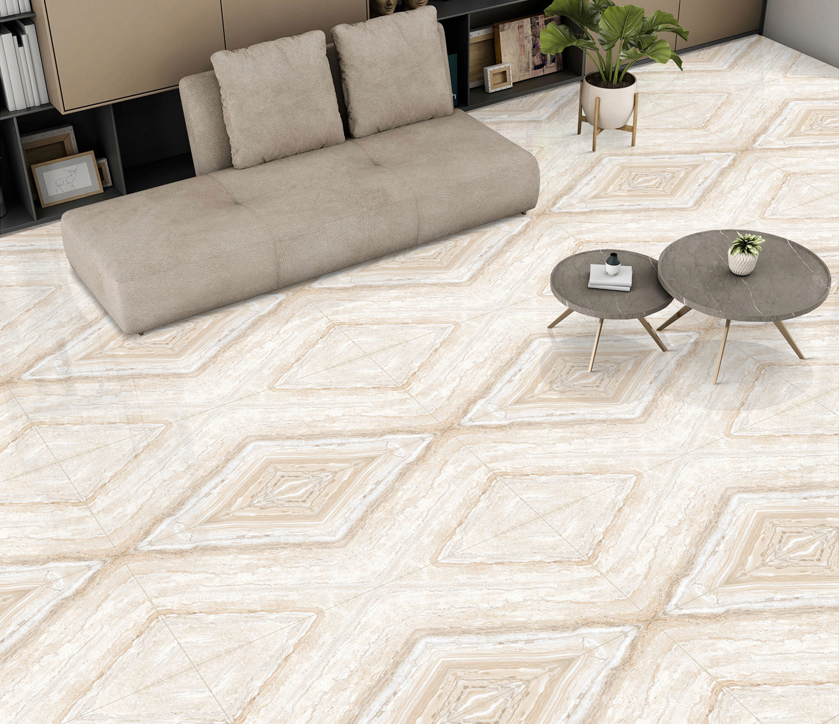 Living Room Tiles Mockup, Living Room Tiles Preview