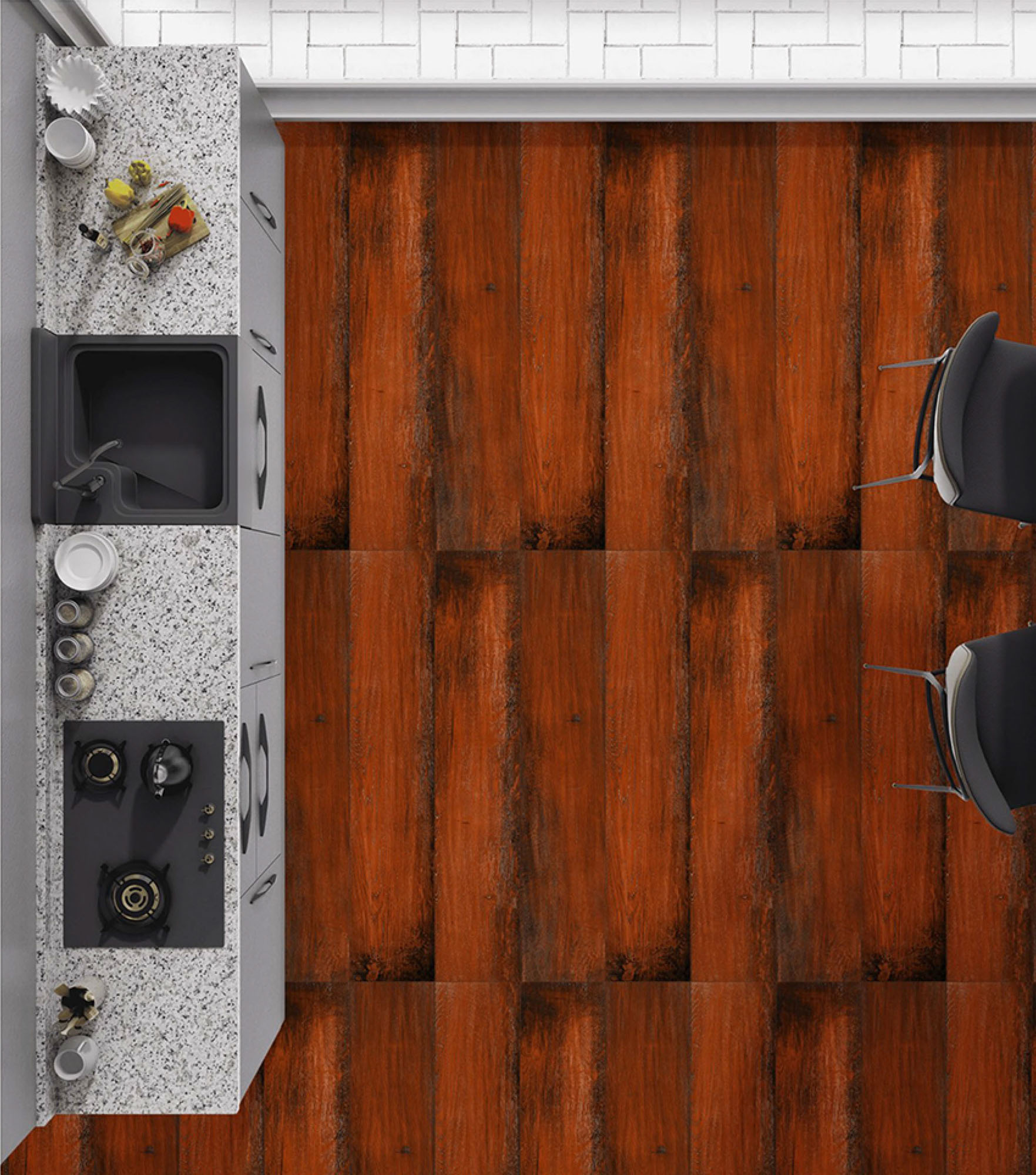 Kitchen Tiles Mockup, Kitchen Tiles Preview