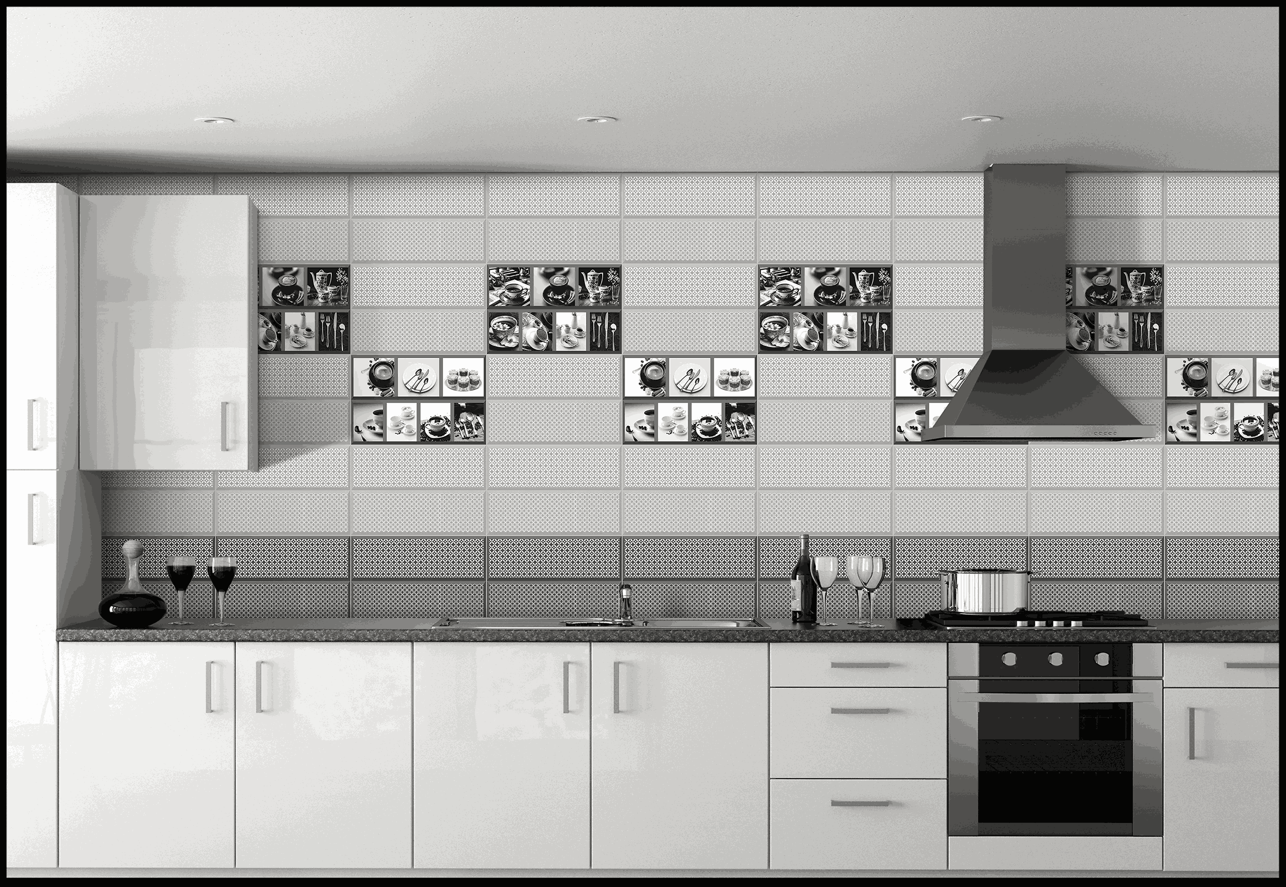 Kitchen Tiles Mockup, Kitchen Tiles Preview