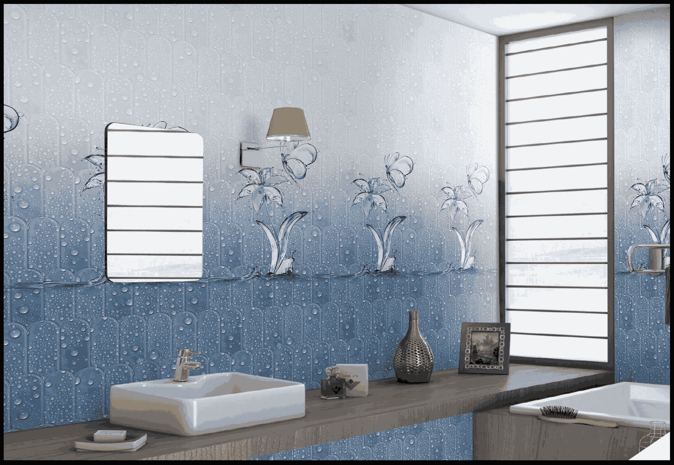 Bathroom Tiles Mockup, Bathroom Tiles Preview