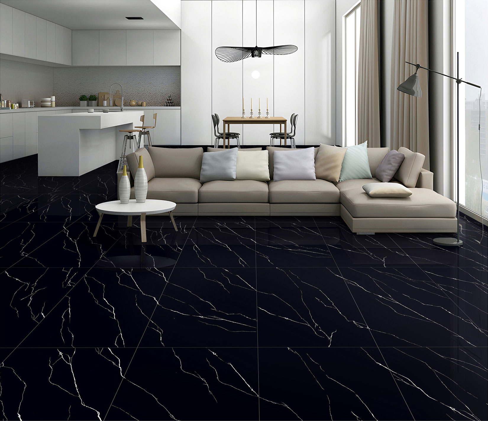 Living Room Tiles Mockup, Living Room Tiles Preview