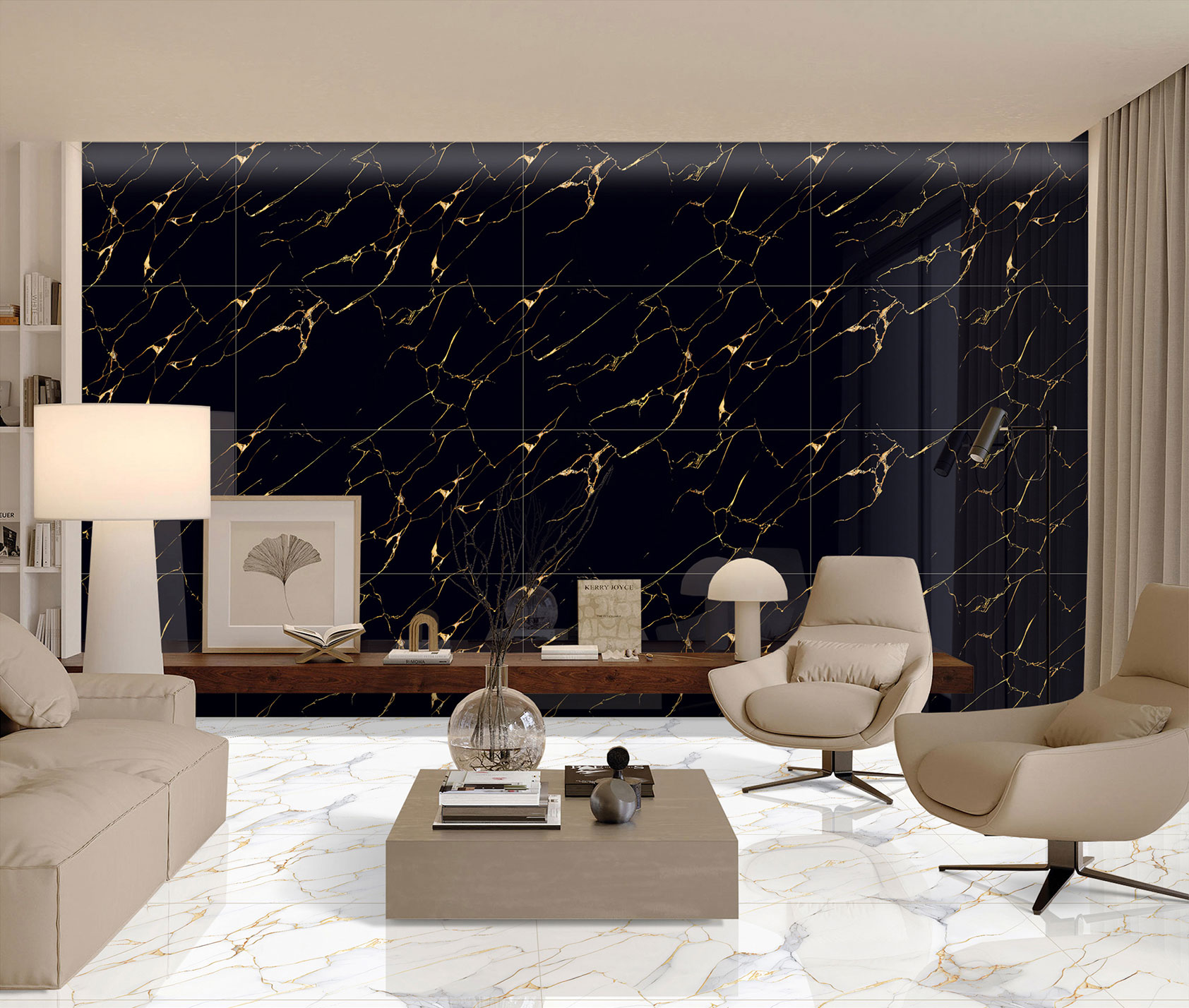 Living Room Tiles Mockup, Living Room Tiles Preview