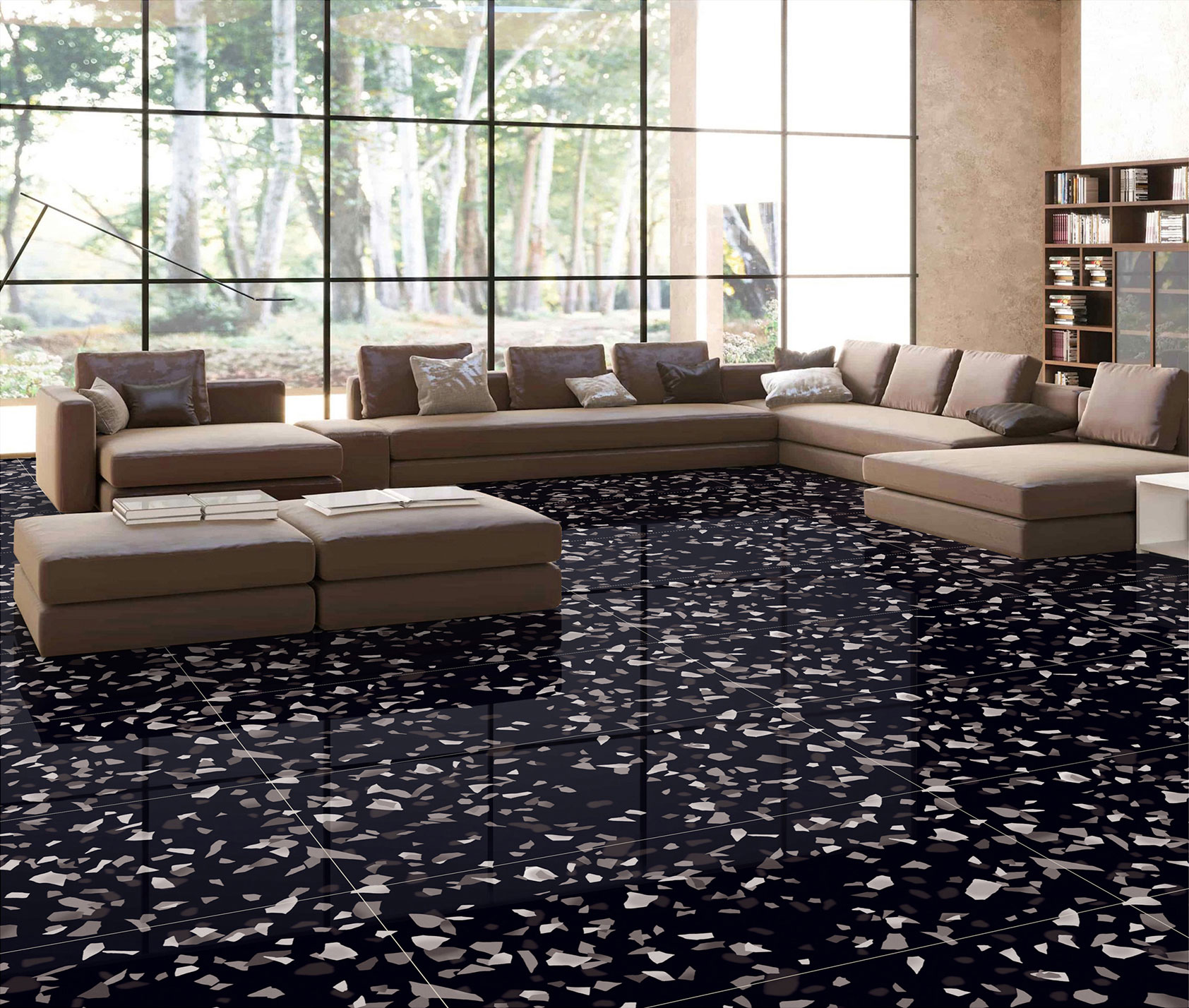 Living Room Tiles Mockup, Living Room Tiles Preview