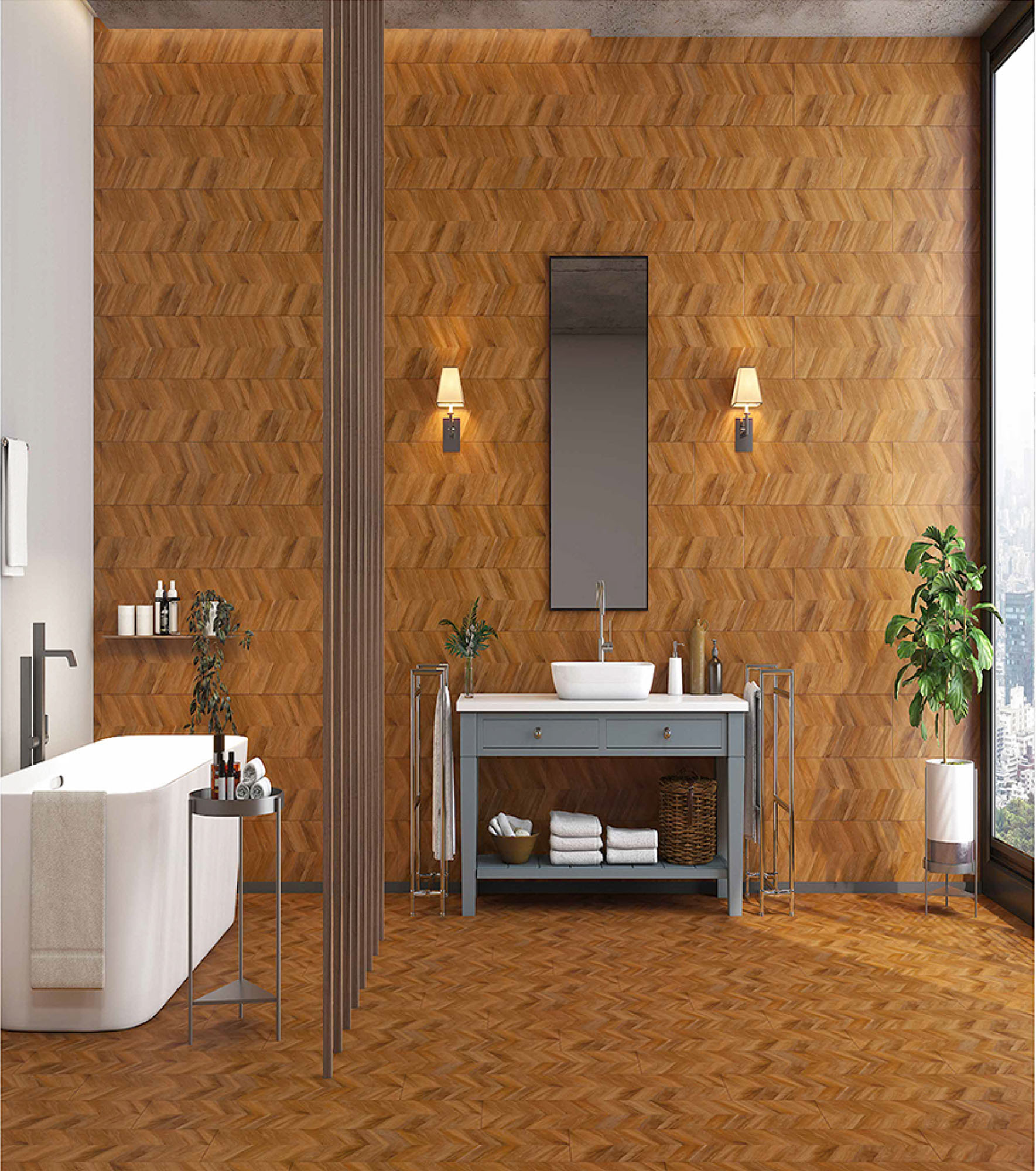 Wash Area Tiles Mockup, Wash Area Tiles Preview