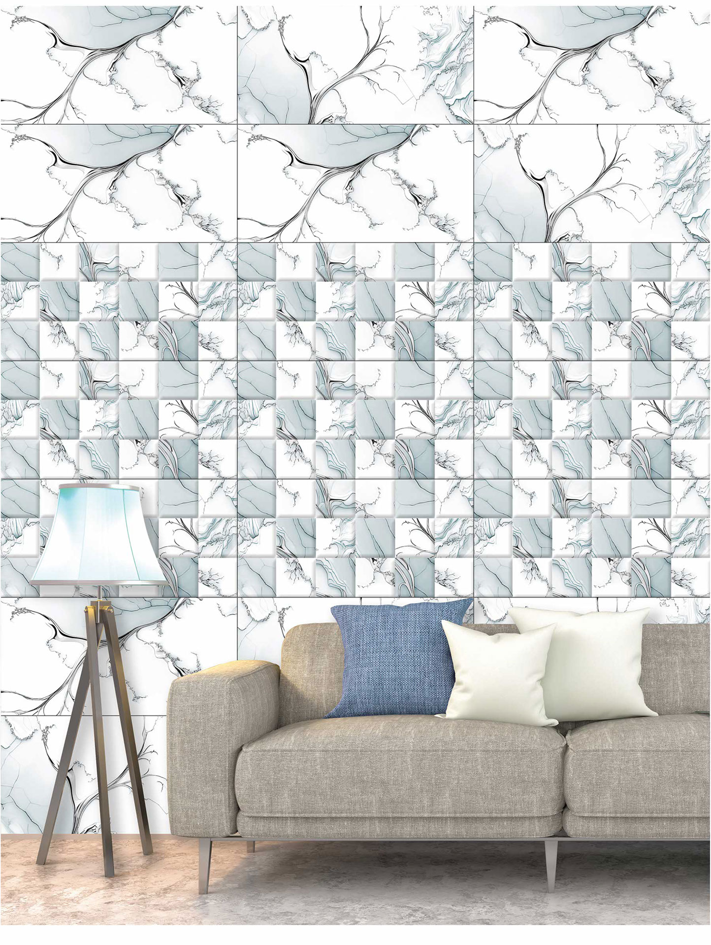 Living Room Tiles Mockup, Living Room Tiles Preview