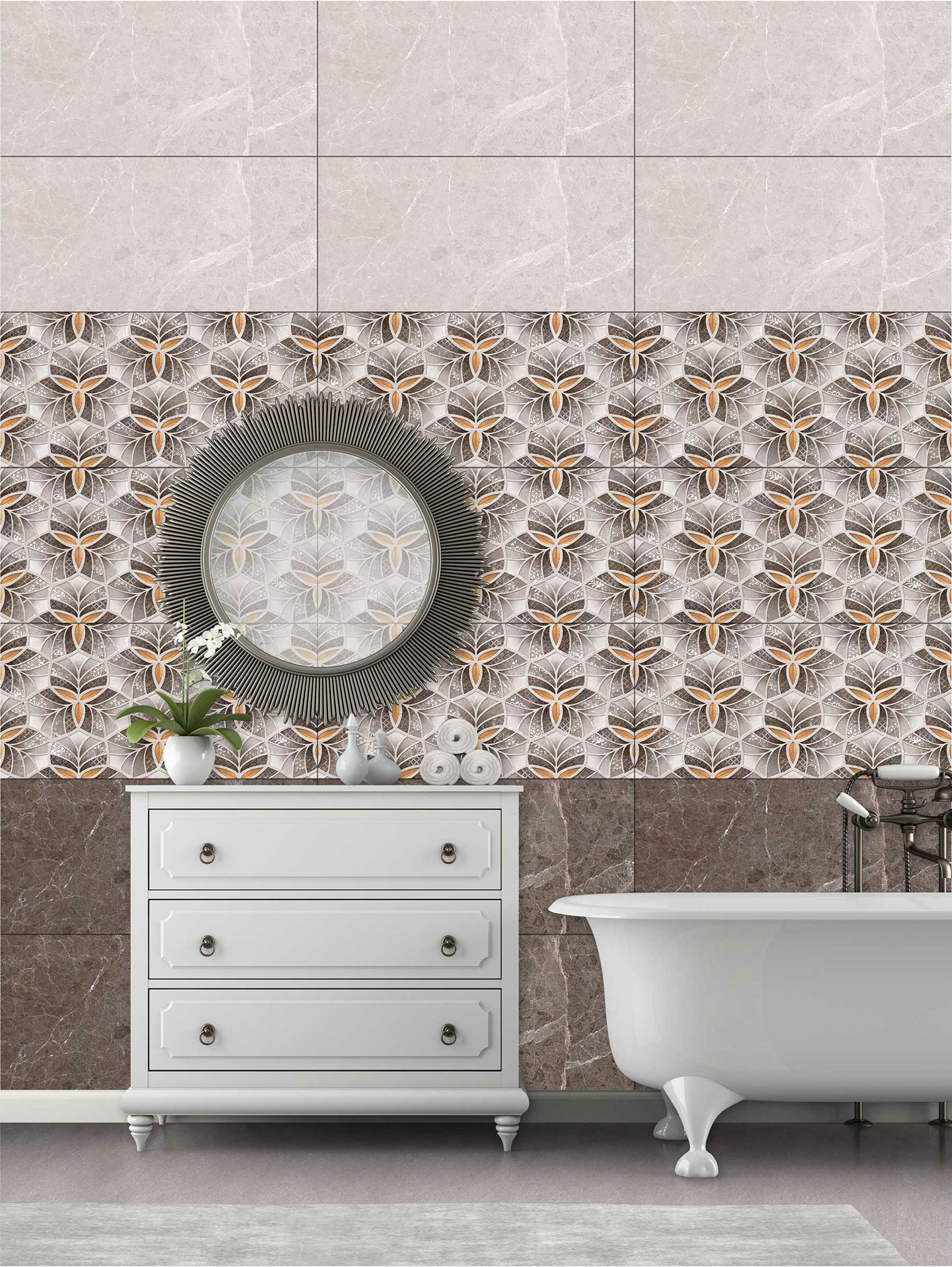 Bathroom Tiles Mockup, Bathroom Tiles Preview