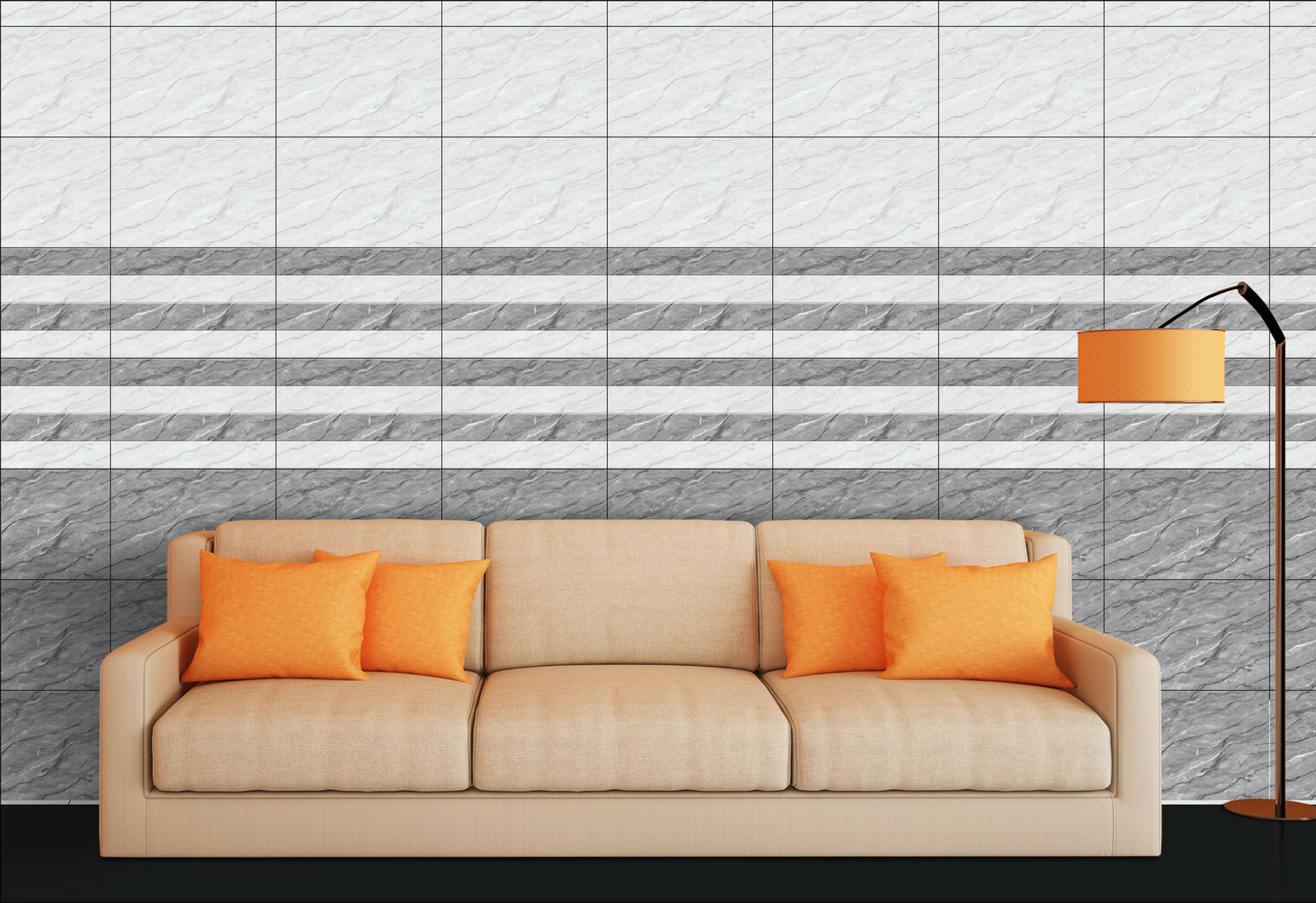 Living Room Tiles Mockup, Living Room Tiles Preview
