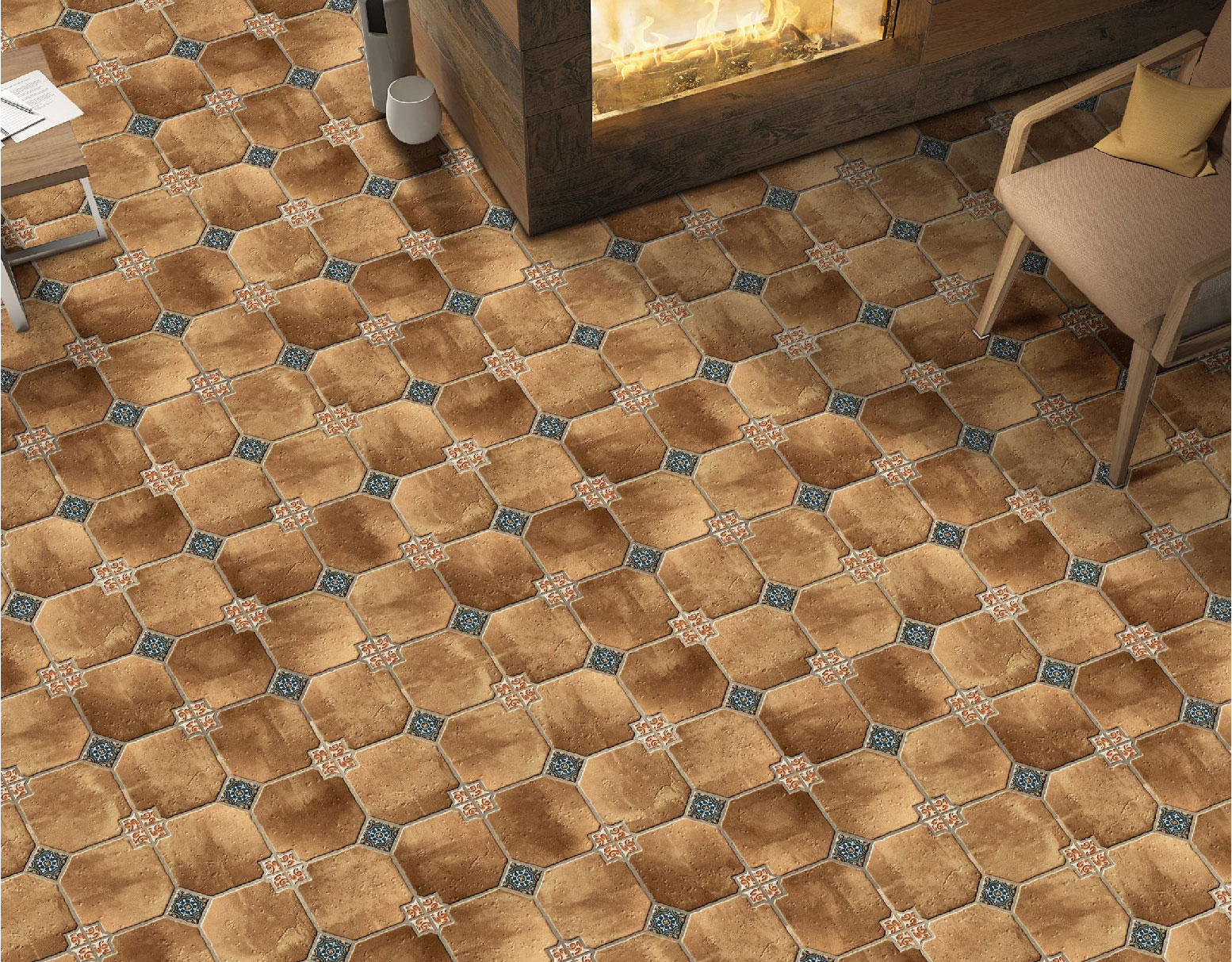 Living Room Tiles Mockup, Living Room Tiles Preview