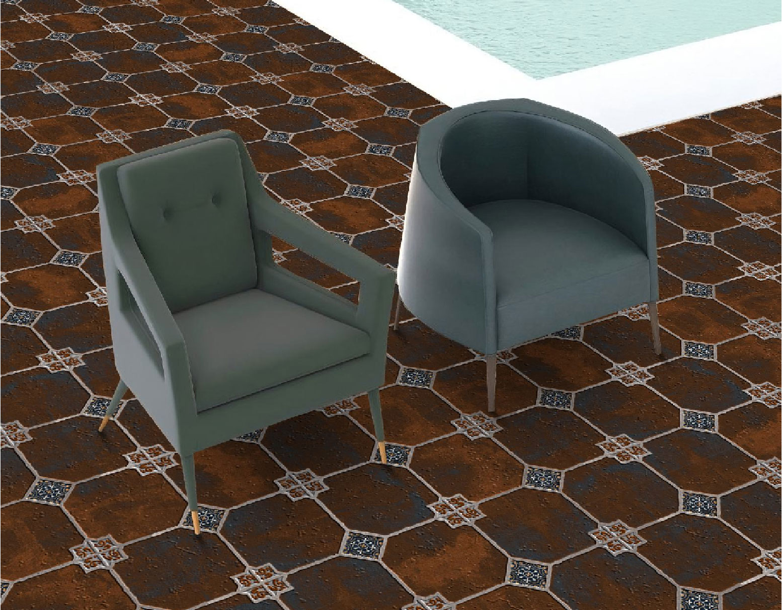 Living Room Tiles Mockup, Living Room Tiles Preview