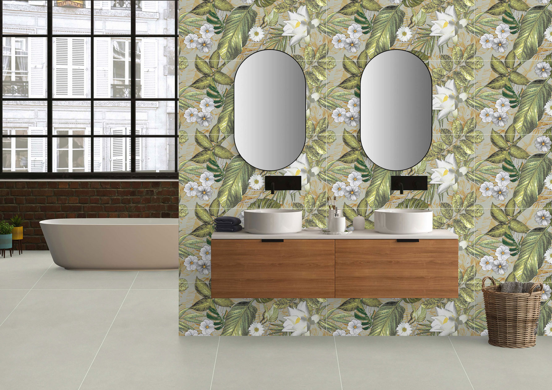 Wash Area Tiles Mockup, Wash Area Tiles Preview