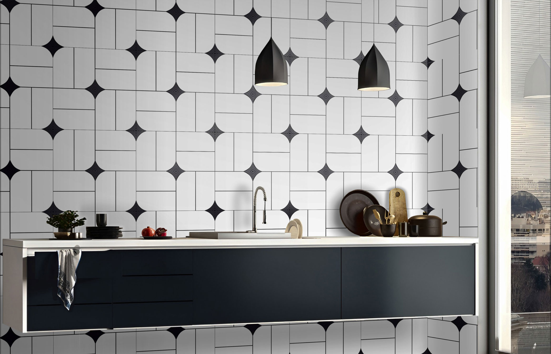 Wash Area Tiles Mockup, Wash Area Tiles Preview