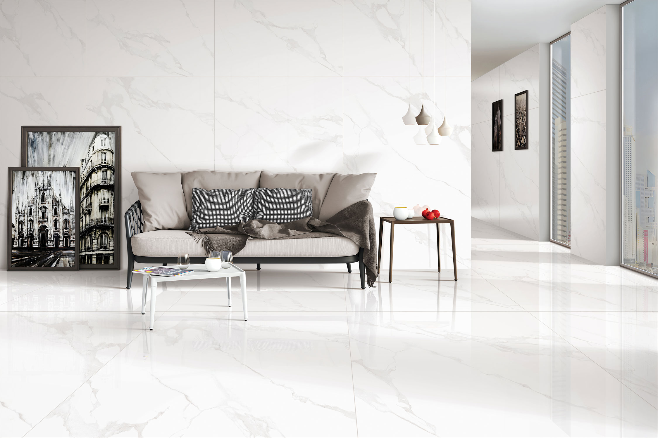 Living Room Tiles Mockup, Living Room Tiles Preview