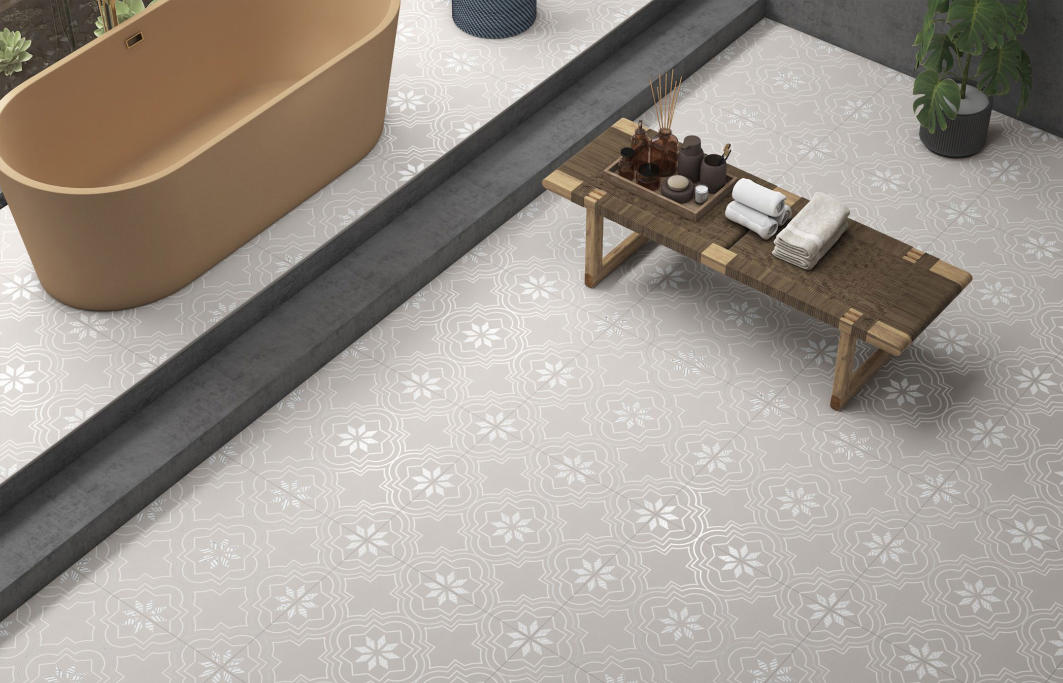 Bathroom Tiles Mockup, Bathroom Tiles Preview