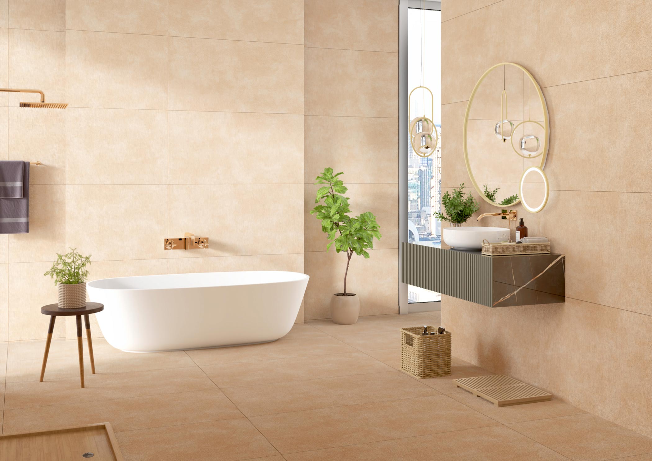Bathroom Tiles Mockup, Bathroom Tiles Preview